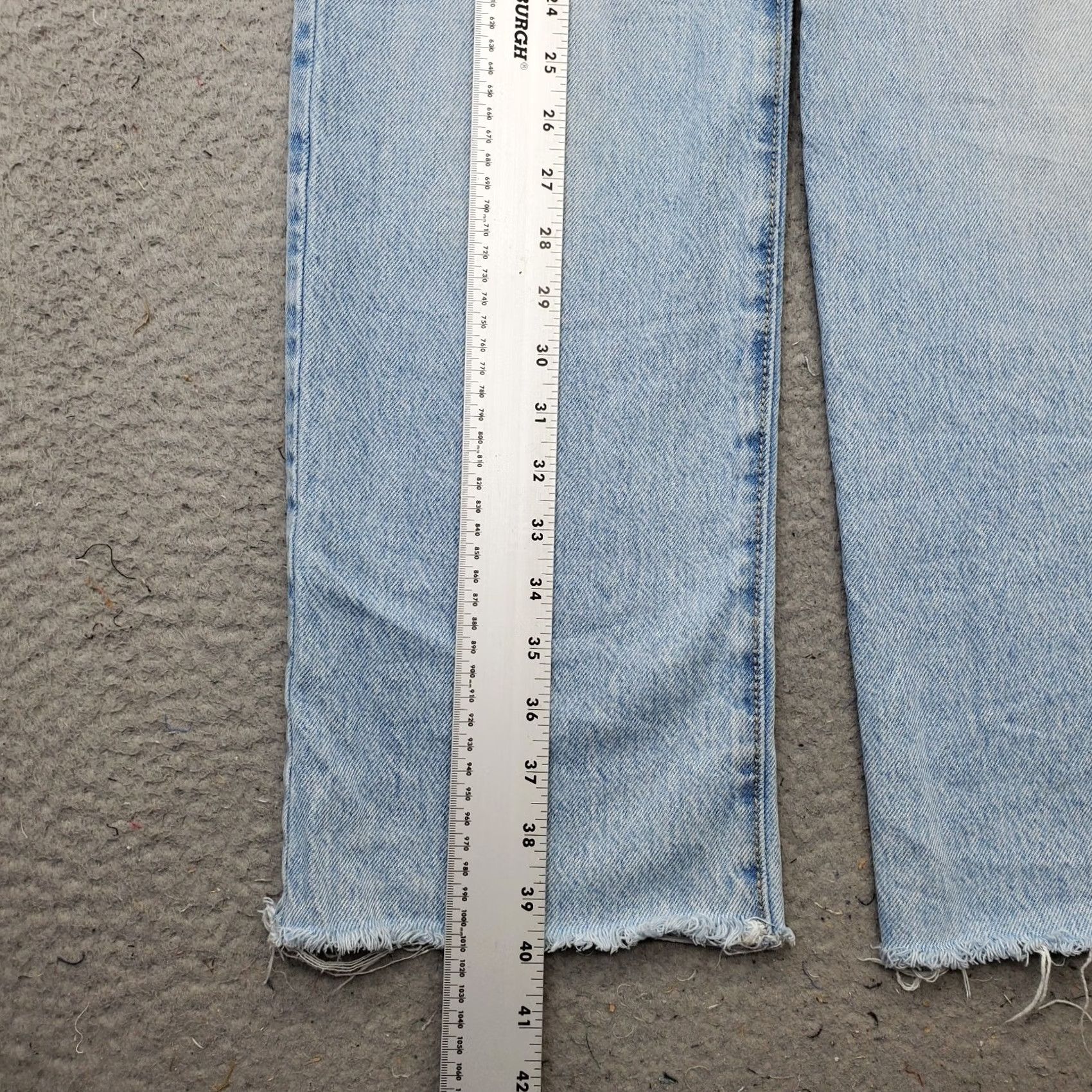 Garage Garage Womens Jeans 0 Blue Denim Stretch High-Rise 90s Straight Relaxed Jeans Size 25" / US 0 / IT 36 - 3 Thumbnail