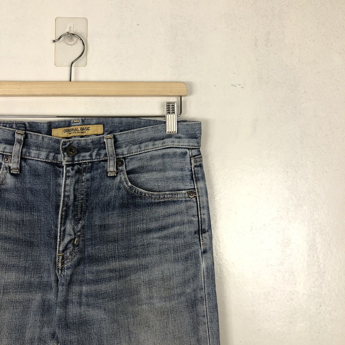 Japanese Brand 🔥RARE DISTRESSED DENIM JEANS PUNK STYLE UNIQLO JAPAN S-001 Size US 30 / EU 46 - 6 Thumbnail