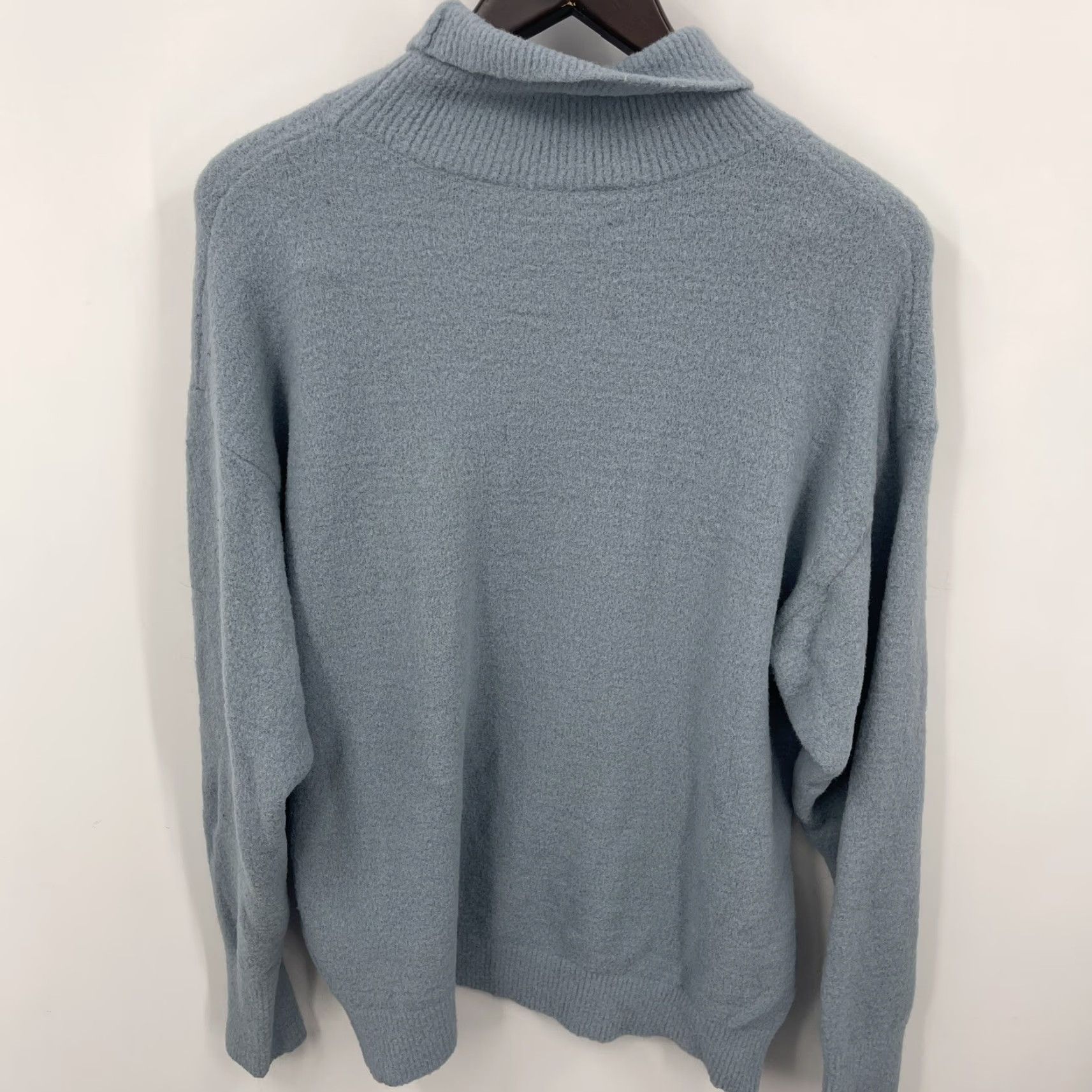 Aritzia VINTAGE Wilfred Free Turtleneck Sweater Womens Small Blue Knit Long Sleeve Casual Fall Winter 2020s Ladies Size S / US 4 / IT 40 - 3 Thumbnail