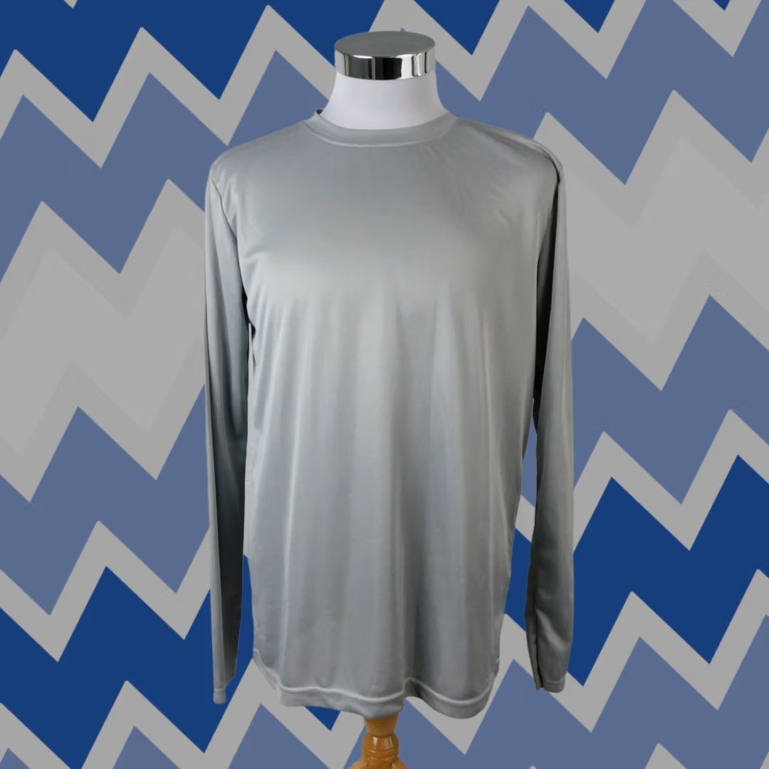 Vintage Zone Pro Sport T-Shirt Long Sleeve Crew Neck Gray Adult 2XL Size US XXL / EU 58 / 5 - 1 Thumbnail
