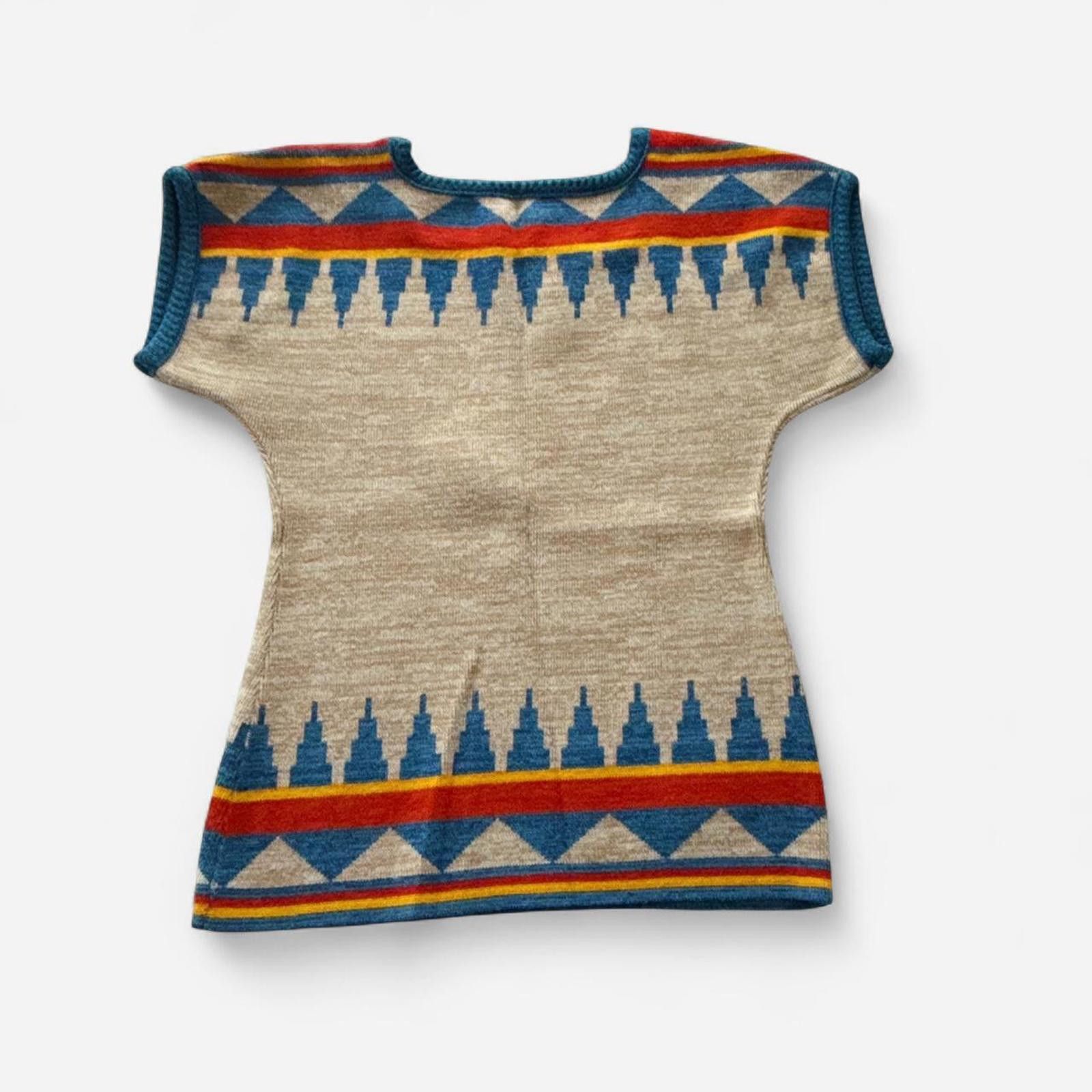 Other 60s 70s Vintage Fair Isle Knit Sweater, Women’s M Size M / US 6-8 / IT 42-44 - 4 Thumbnail