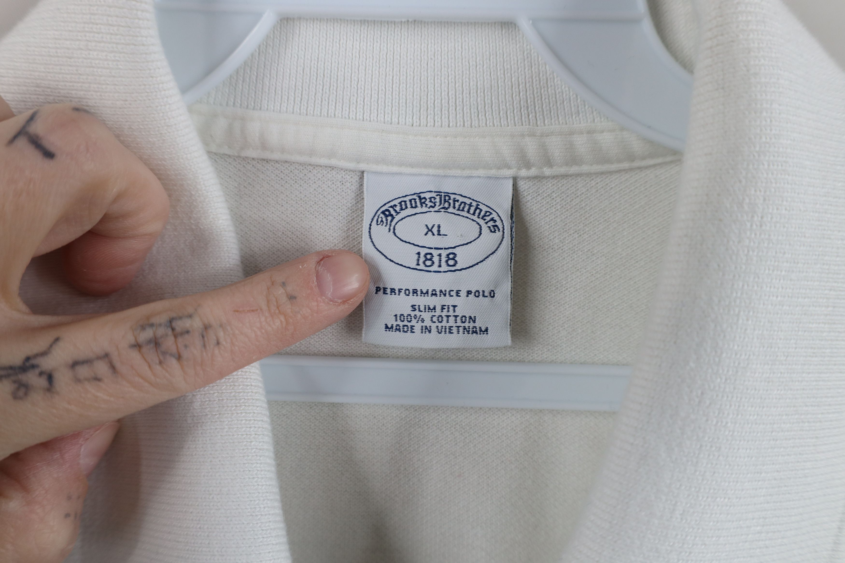 Brooks Brothers × Vintage Brooks Brothers Pique Cotton Performance Collared Polo White Size US XL / EU 56 / 4 - 7 Thumbnail