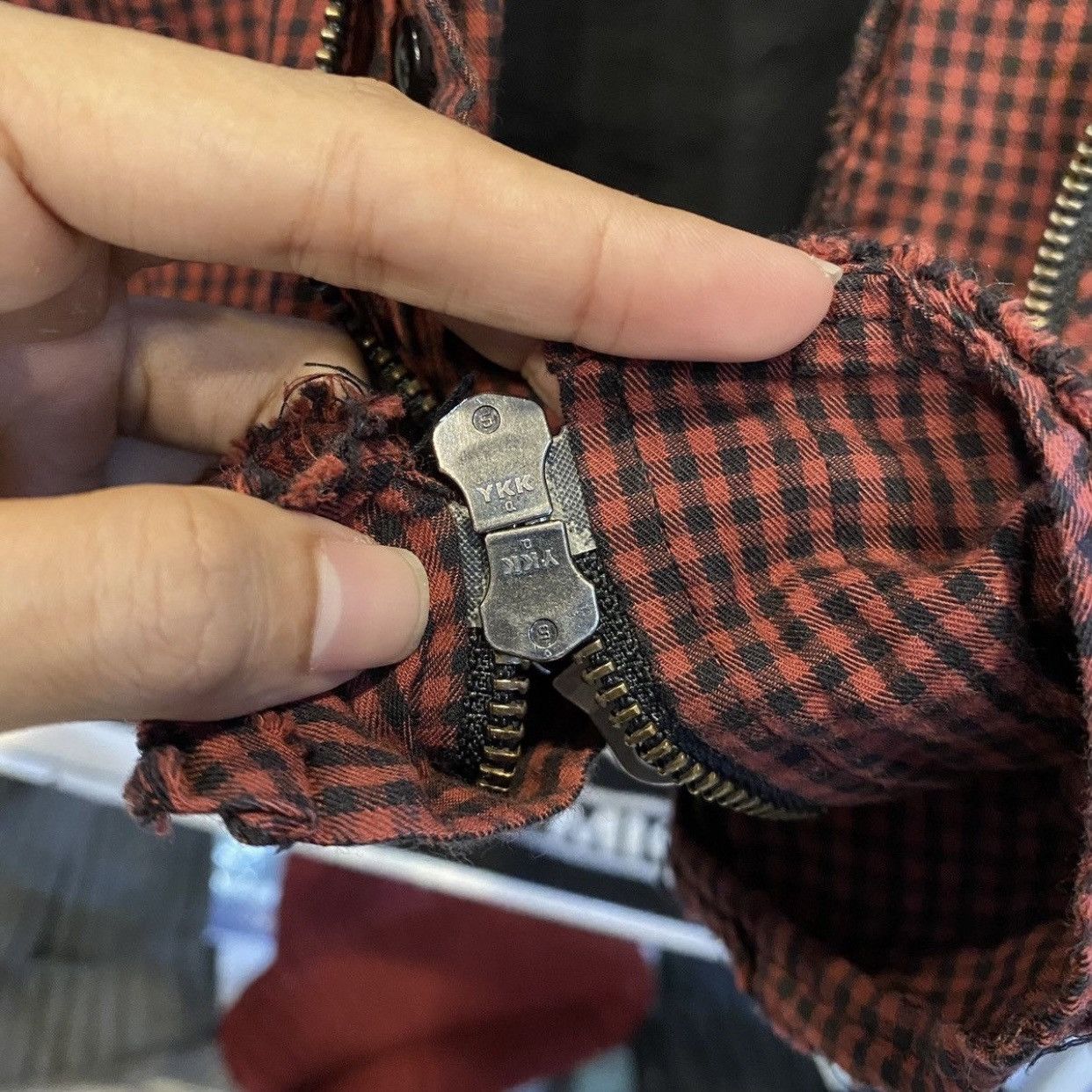 PPFM PPFM Flannel Hoodie Checkered Plaid Shirt Size US M / EU 48-50 / 2 - 10 Thumbnail