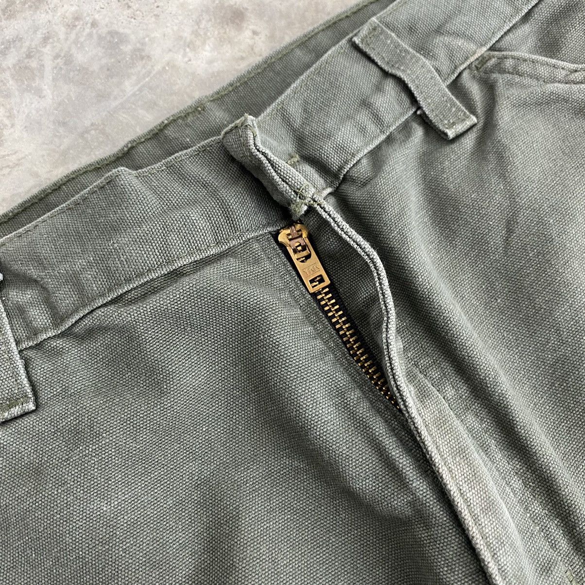Carhartt VTG Carhartt Blanket Lined Moss Green Carpenter Work Pants Size US 34 / EU 50 - 9 Thumbnail