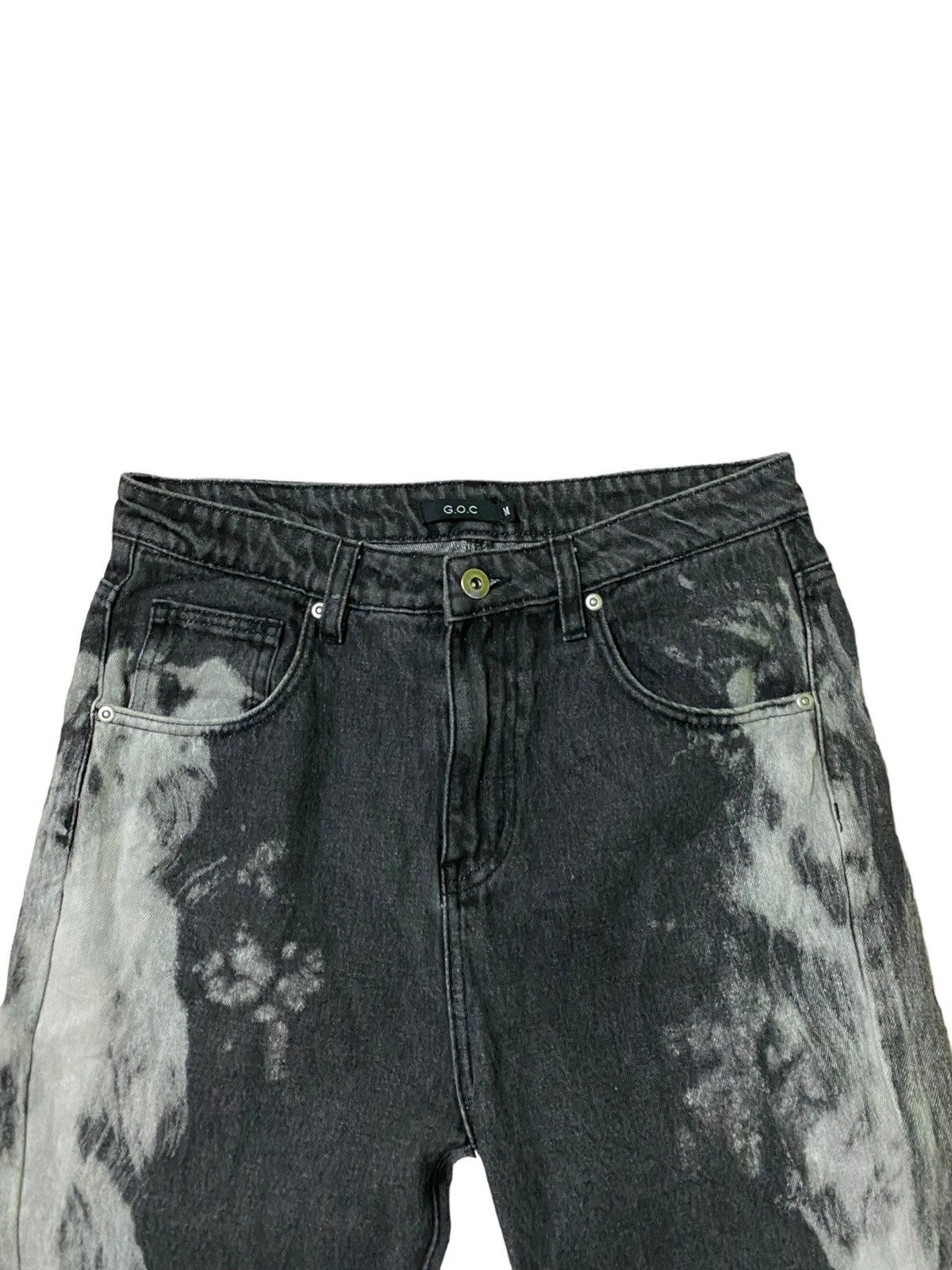 Hysteric Glamour FLARED G.O.C RICK OWENS STYLE ACID WASH DENIM Size US 28 / EU 44 - 3 Thumbnail