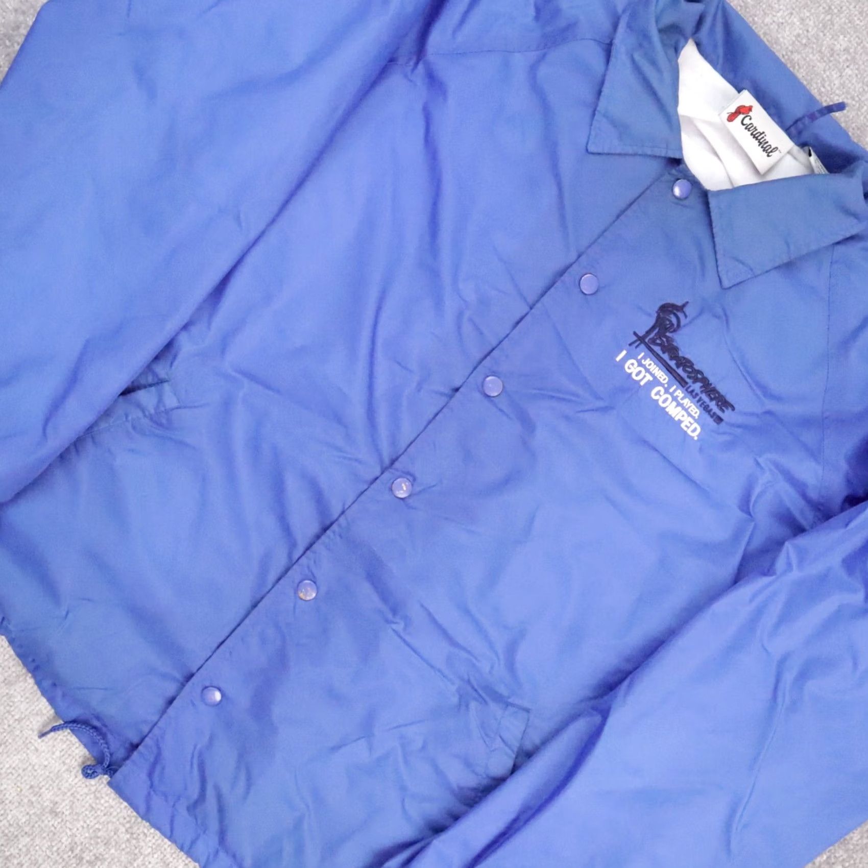 Vintage VTG Cardinal Stratosphere Las Vegas Casino Snap Jacket Long Sleeve Blue XL Men Size US XL / EU 56 / 4 - 6 Thumbnail