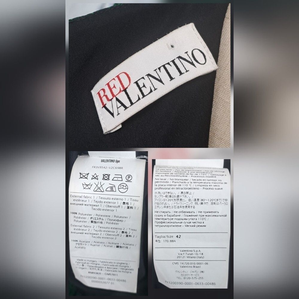 RED Valentino NWOT Red Valentino Women's Dress Bow Tie Casual Party Midi Size M / US 6-8 / IT 42-44 - 2 Thumbnail