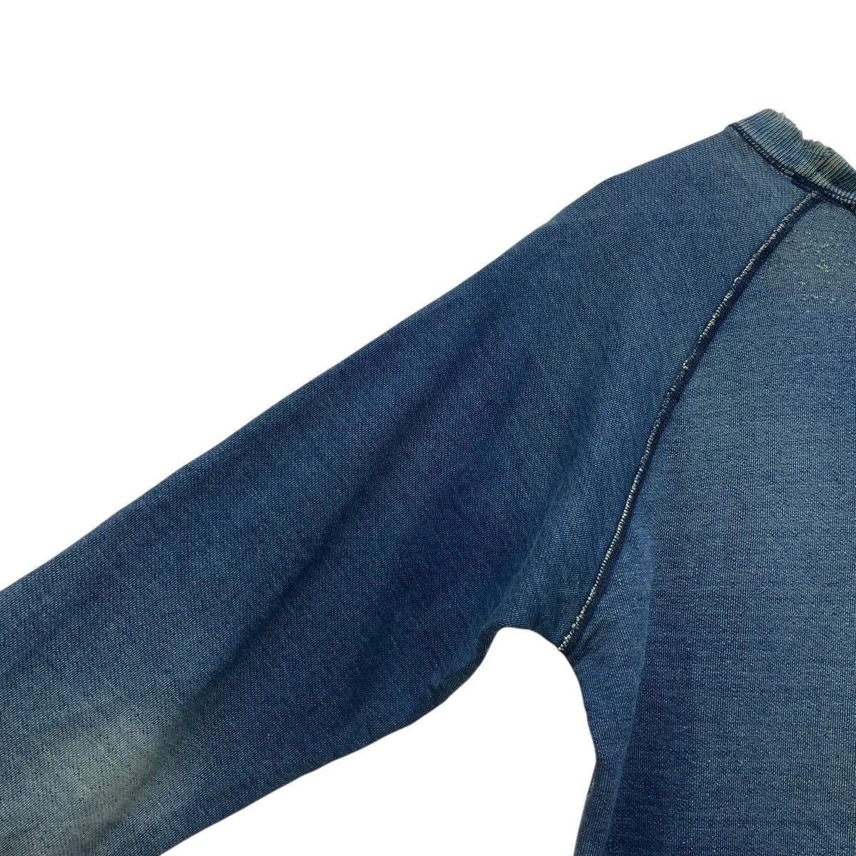45rpm 💥Vintage Distressed Indigo Sweatshirt Pullover Crewneck Size US M / EU 48-50 / 2 - 13 Thumbnail