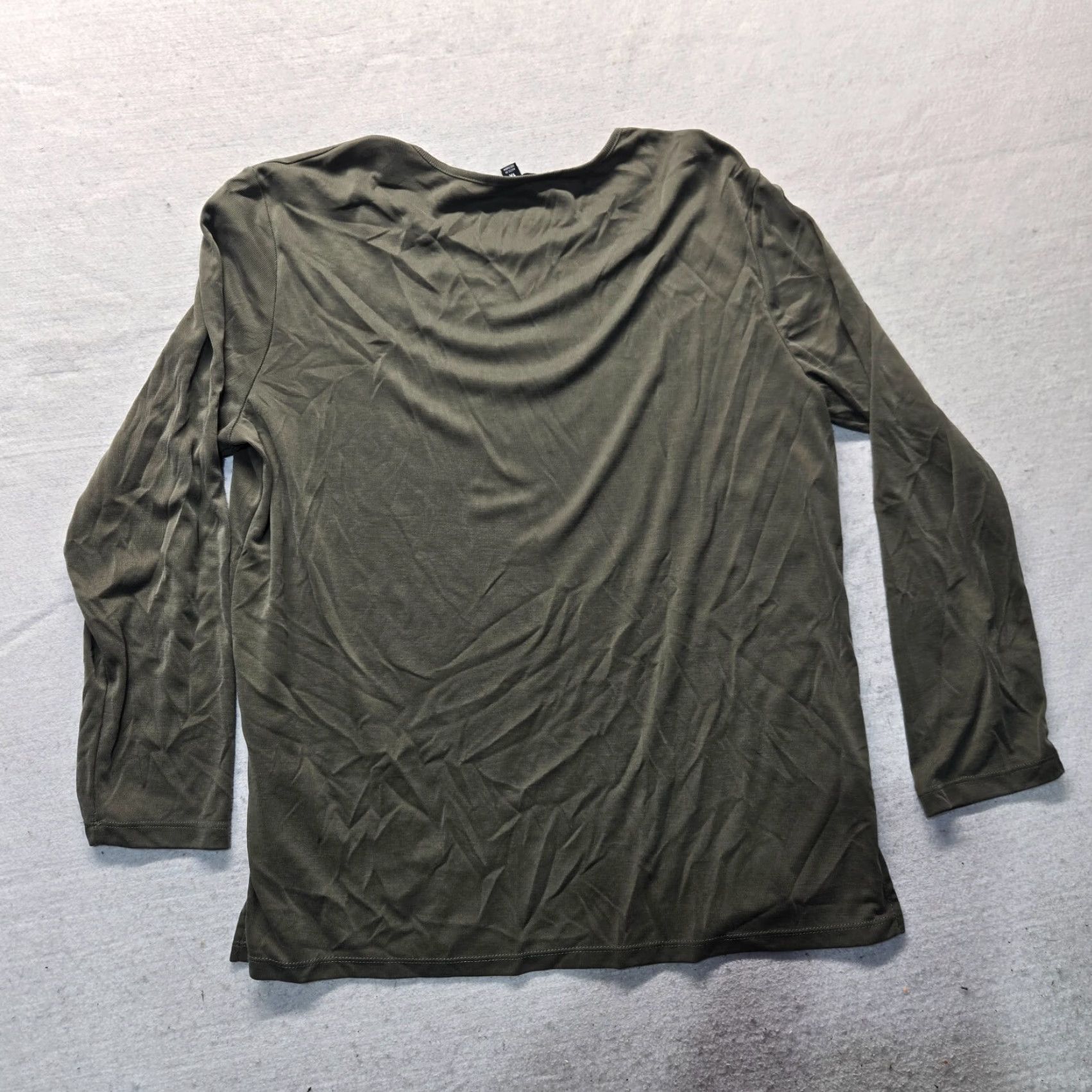 Vintage N Touch Solid Brown Long Sleeve Tee T-Shirt Adult Women's Plus Size 1x Shirt Size XL / US 12-14 / IT 48-50 - 7 Thumbnail