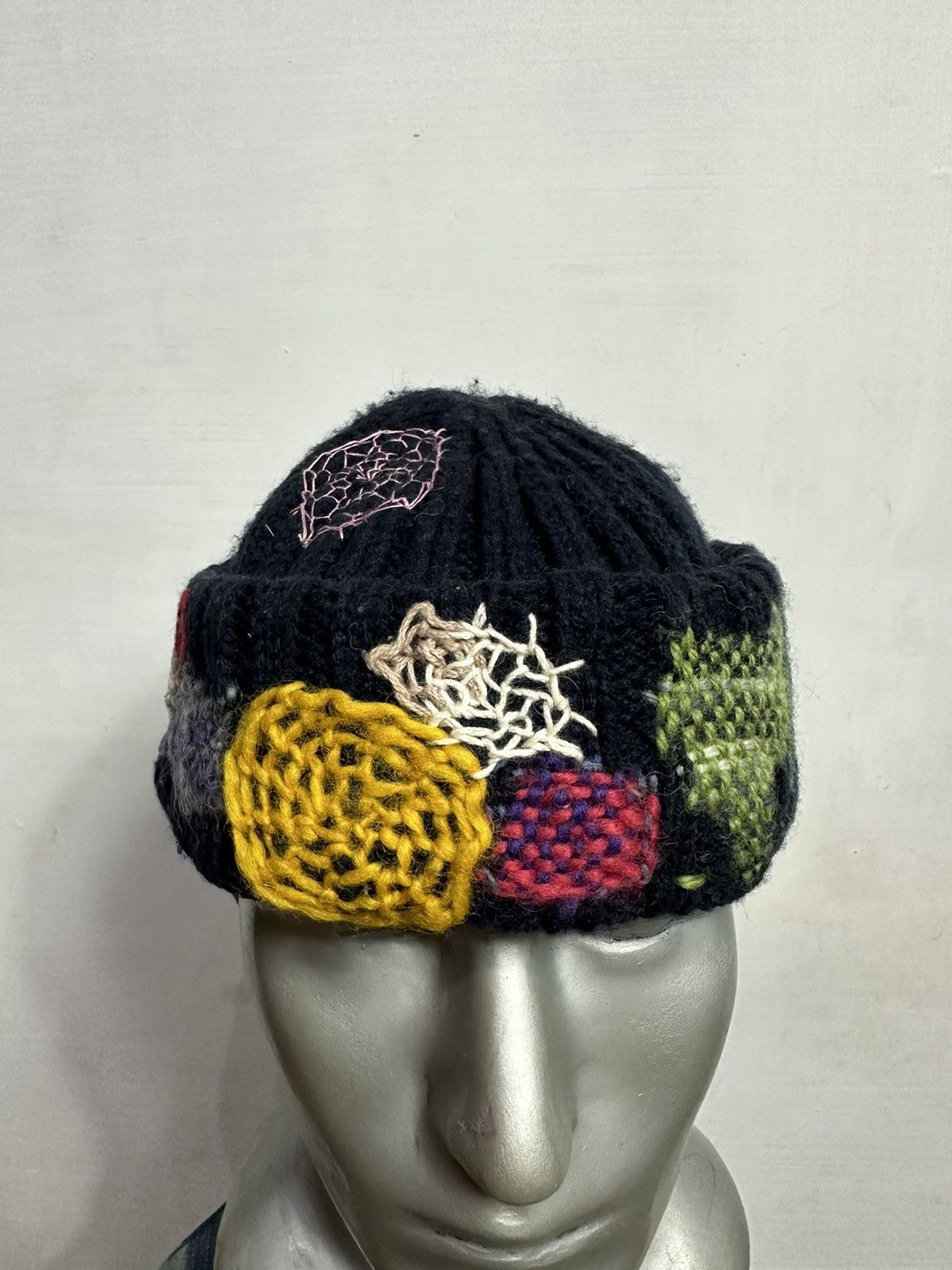 Handmade Custom Made Nice Design Art Knitted Spider Beanie Hats Size ONE SIZE - 2 Thumbnail