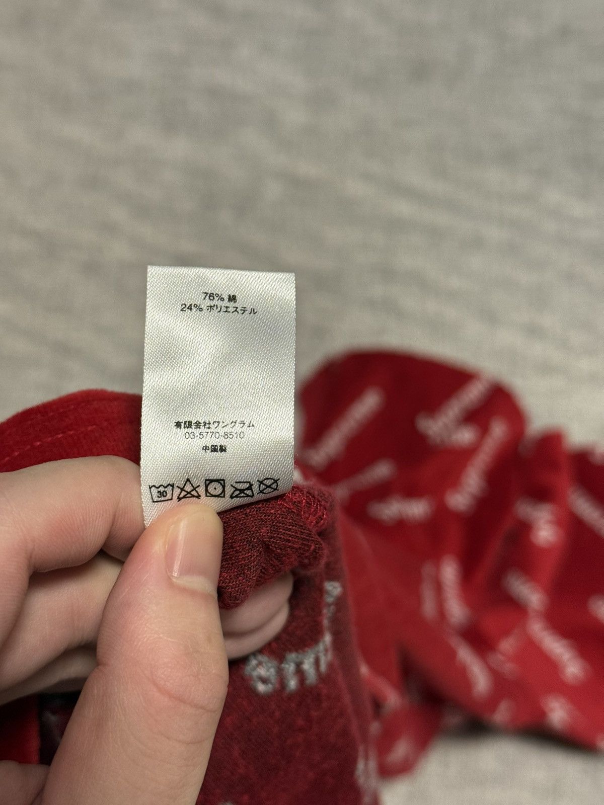 Supreme Supreme fw17 velour diagonal logo Ls top longsleeve tee Size US M / EU 48-50 / 2 - 6 Thumbnail
