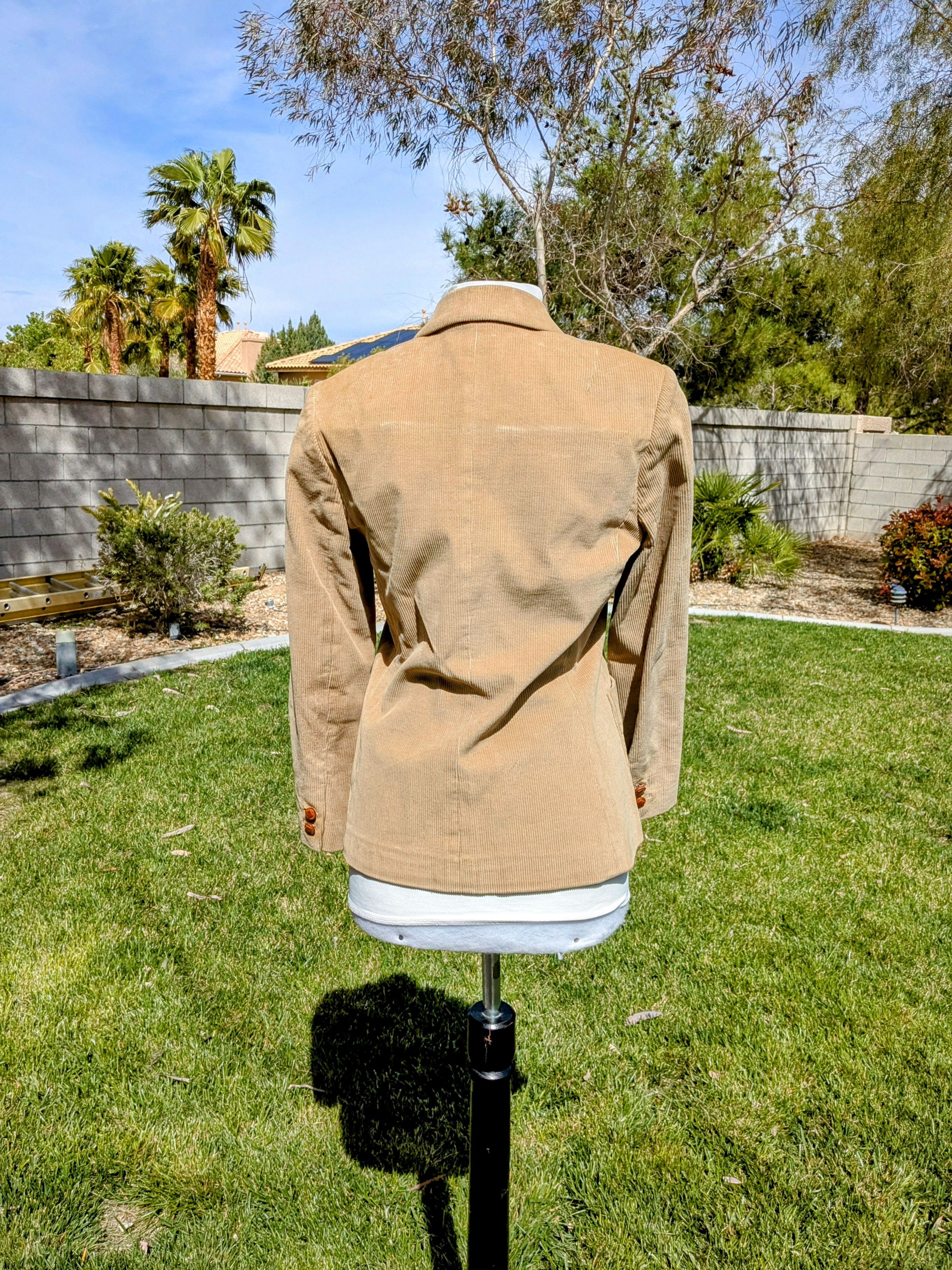 Vintage VTG The Fashion Place Petite Corduroy Sears Roebuck Blazer Size M / US 6-8 / IT 42-44 - 4 Thumbnail