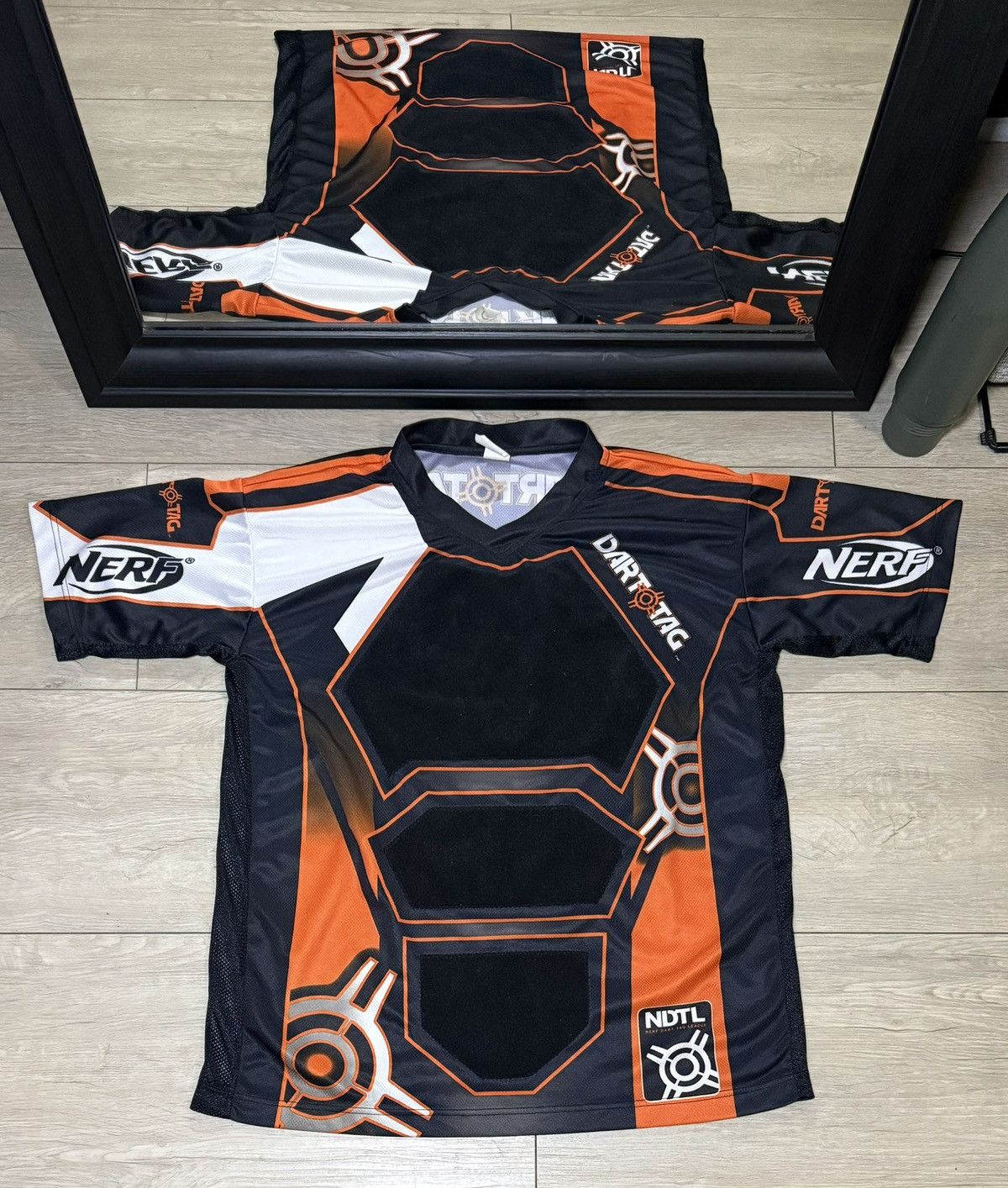 Other Y2K 2000s Nerf Dart Tag League Orange And Black Jersey Shirt Size US L / EU 52-54 / 3 - 1 Thumbnail