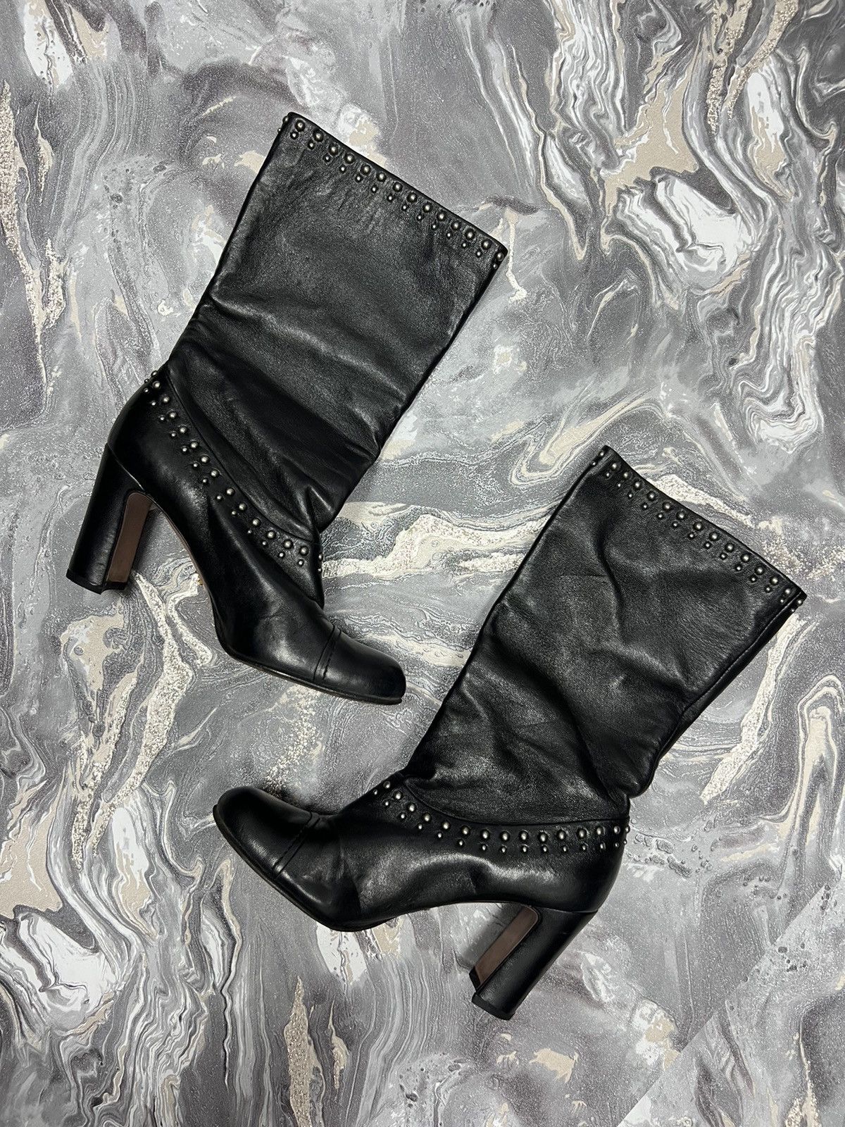 Prada Prada y2k Vintage Knee Heel Boots Size US 8 / IT 38 - 3 Thumbnail
