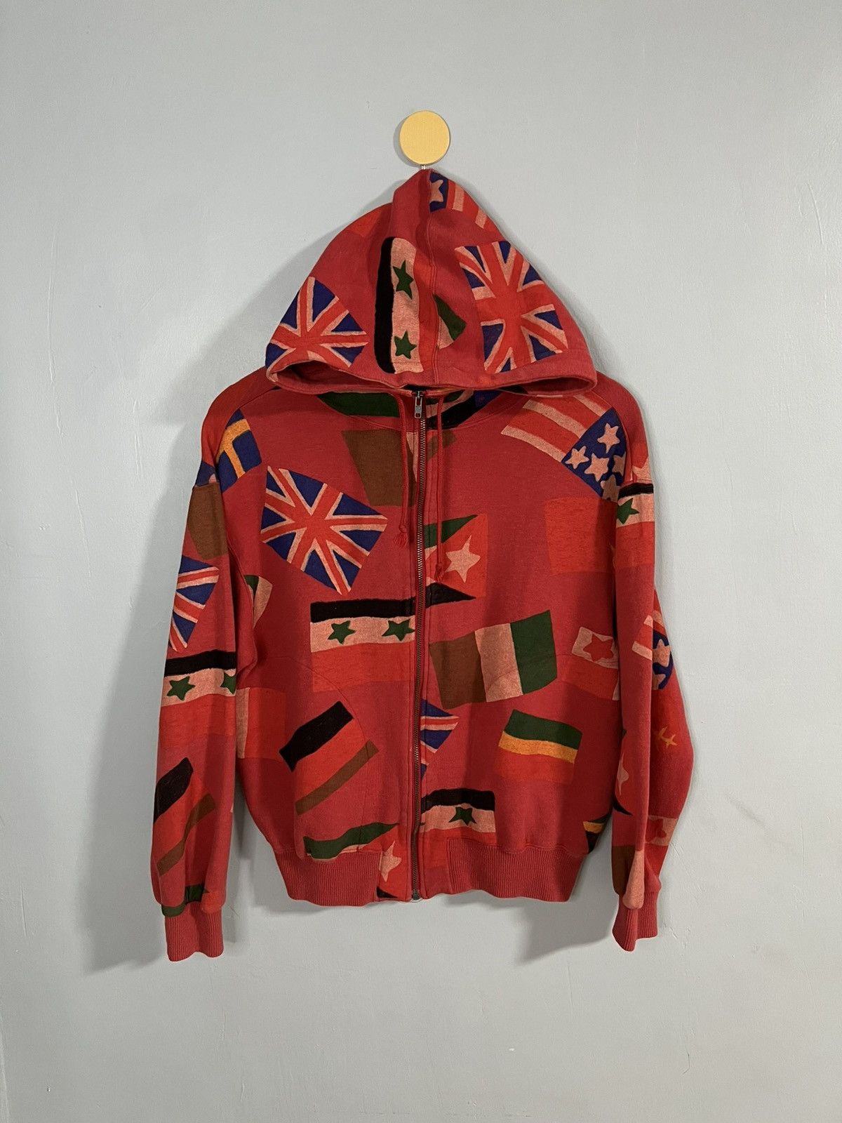 Issey Miyake Vintage 80/90s issey miyake world flag hoodie Size US M / EU 48-50 / 2 - 1 Thumbnail