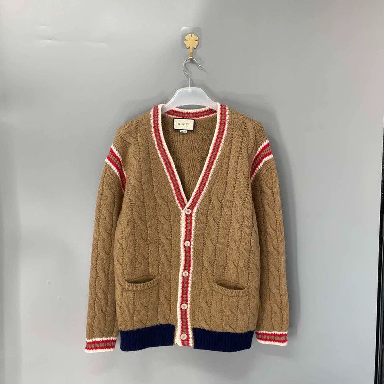 Gucci Gucci Coarse woven wool cardigan coat 2501-Nextarrow Size US L / EU 52-54 / 3 - 1 Thumbnail