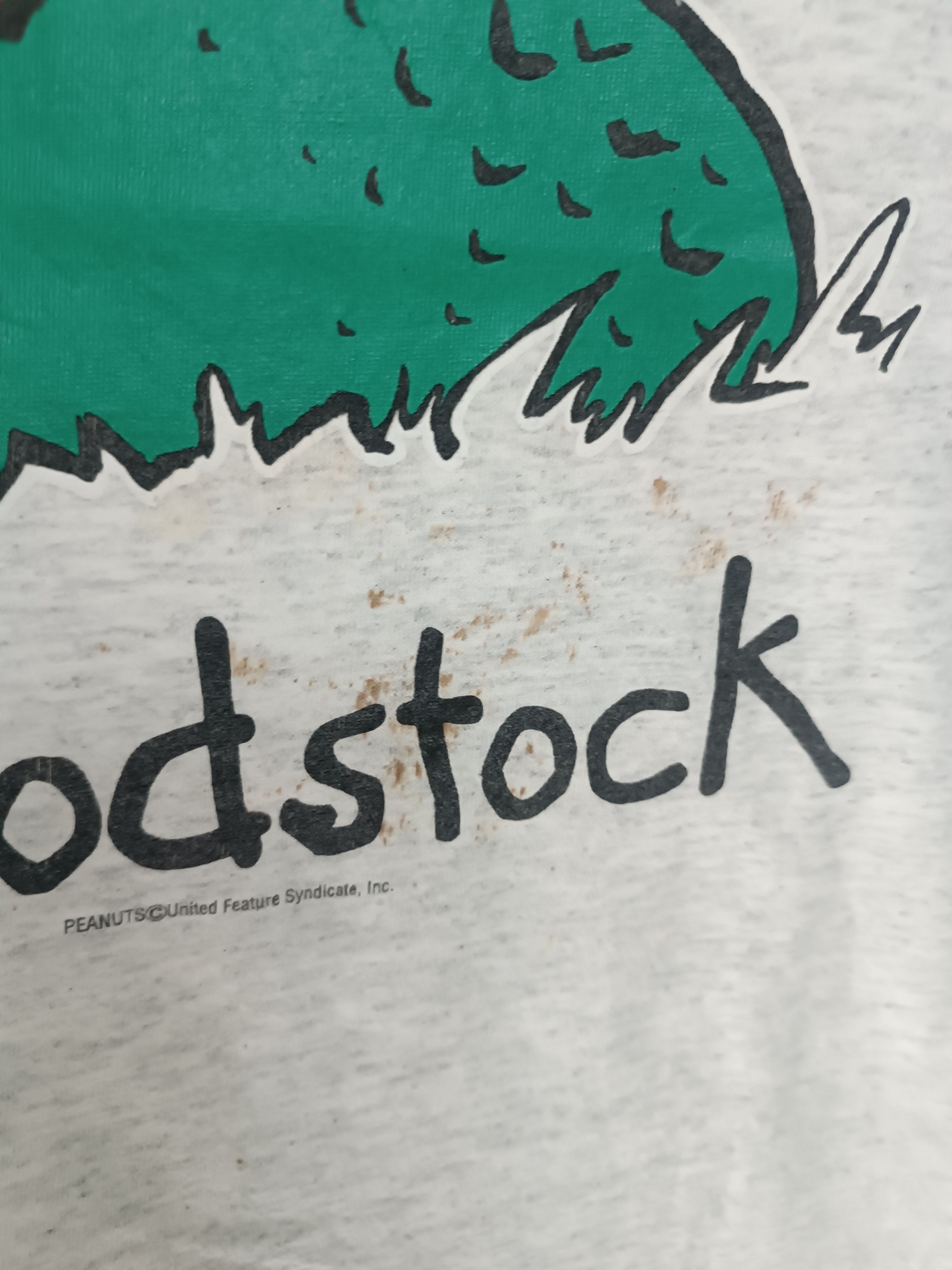 Vintage VINTAGE 90'S WOODSTOCK X PEANUTS STAINED TEE VERY RARE Size US M / EU 48-50 / 2 - 11 Thumbnail
