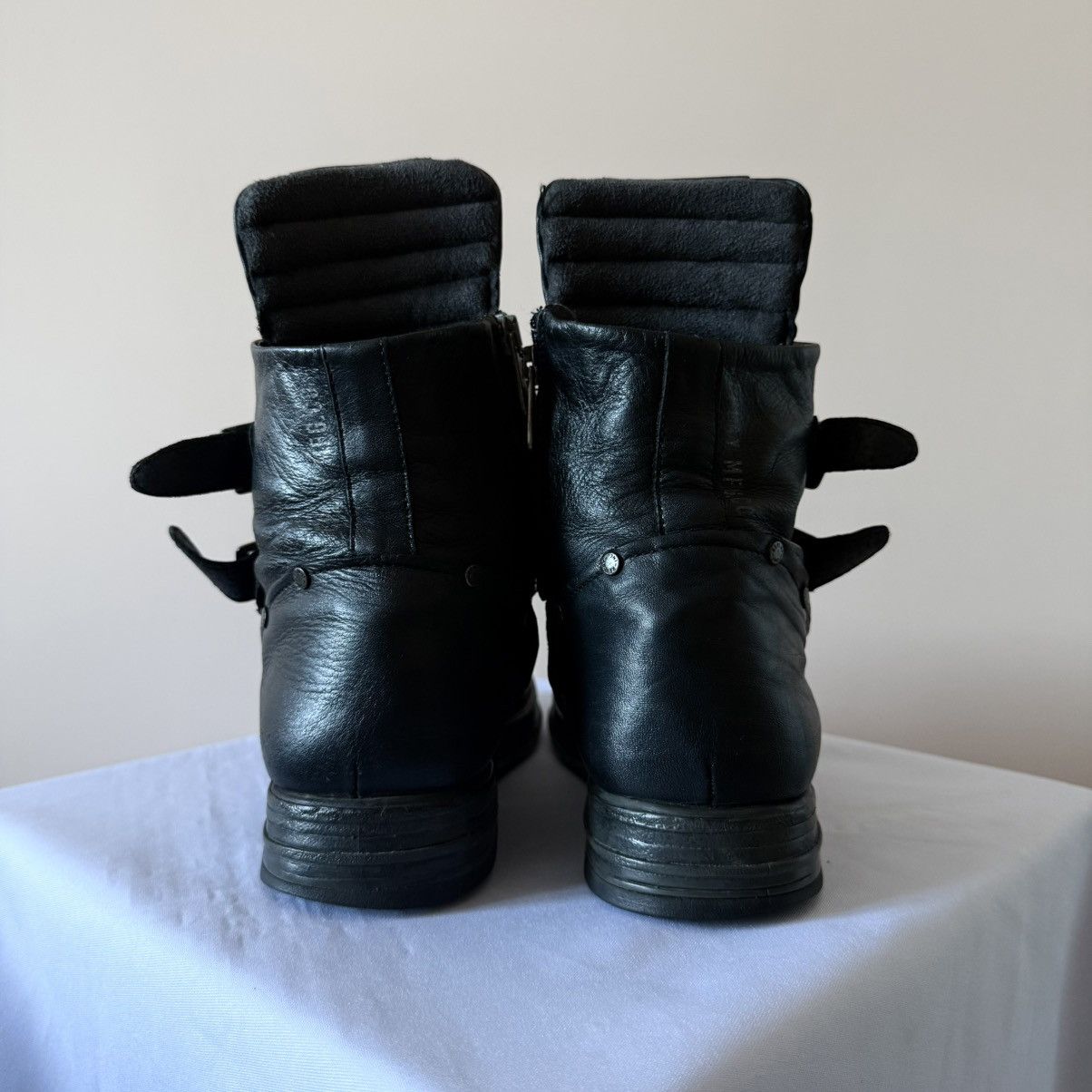 Dirk Bikkembergs RARE Replay AS 98 Style Black Ankle Boots Rick Owens Vibe Size US 7 / EU 40 - 9 Thumbnail