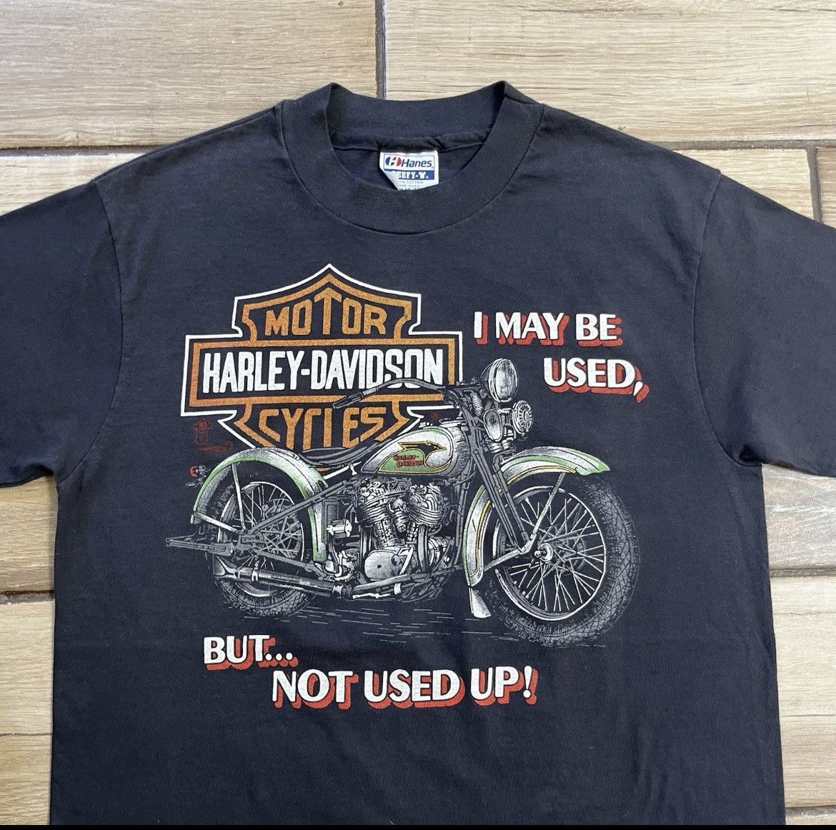Harley Davidson × Vintage Harley Davidson 80s Tee Used But Not Used Up Medium Size US M / EU 48-50 / 2 - 6 Thumbnail
