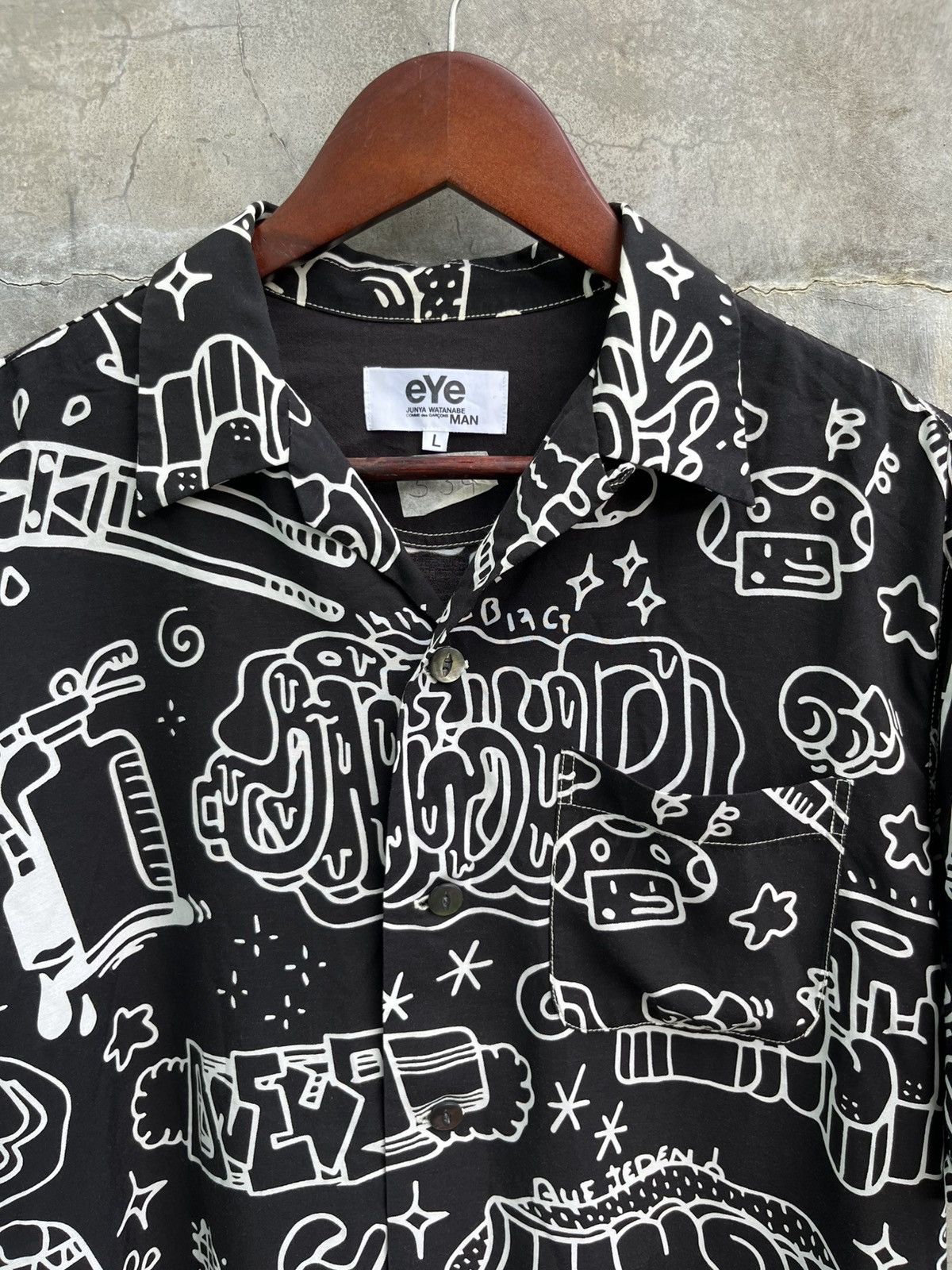 Junya Watanabe SS18 Doodle Art Shirt Size US L / EU 52-54 / 3 - 4 Thumbnail