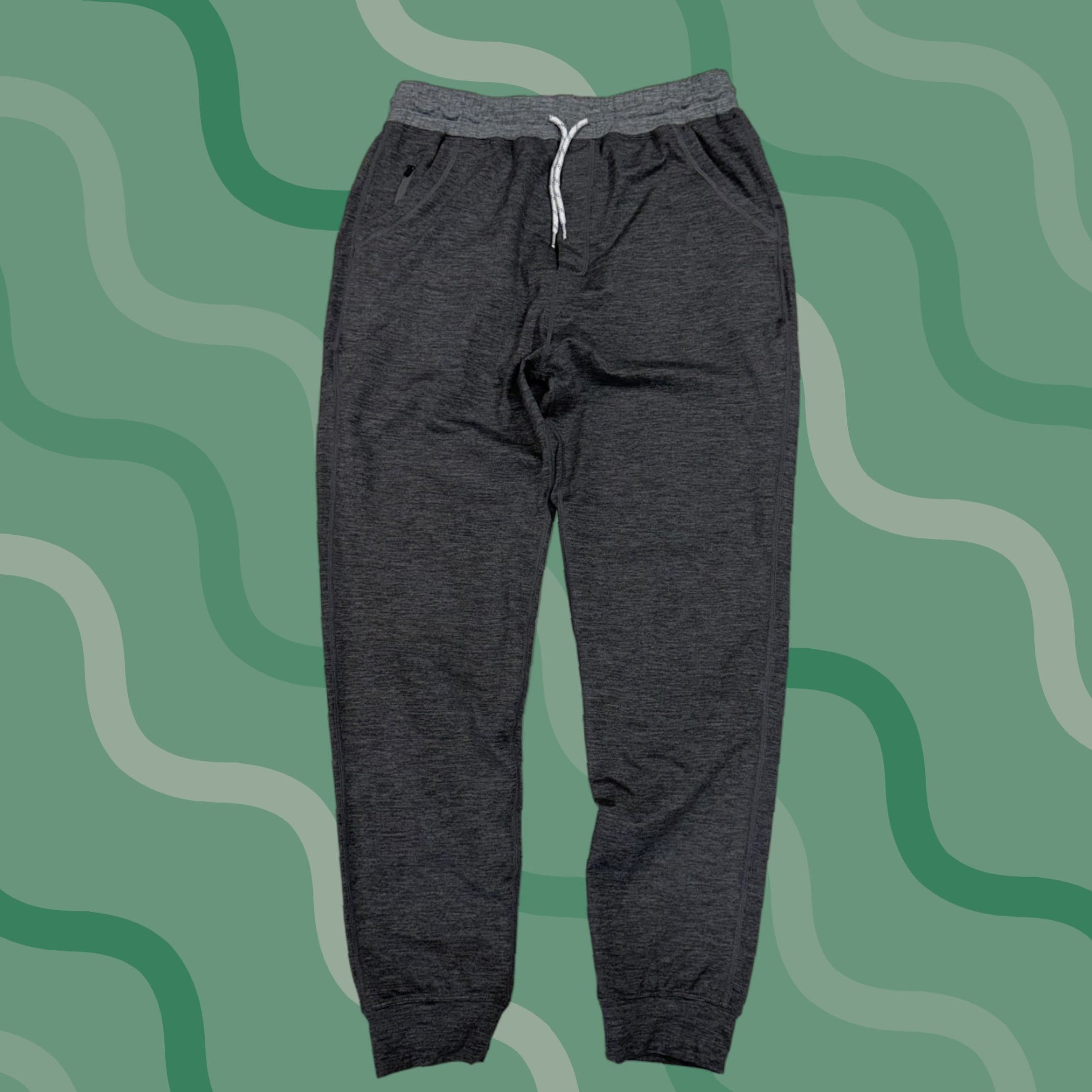 Marine Layer Marine Layer Sweatpants Mens Small Gray Weekend Sport Joggers Elastic Waist Zip Pockets Adjustable Waist Regular Fit Activewear Casual Pants Size US 29 - 1 Thumbnail