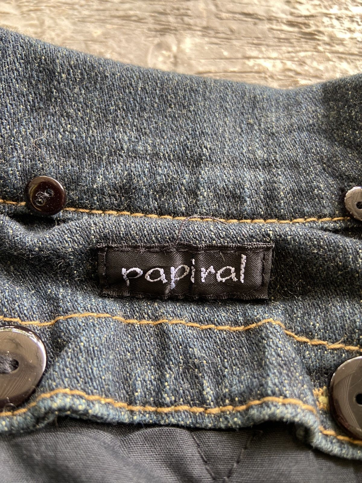 JACKROSE 2000s Papiral - Vkei Style Mud Wash Denim Jacket Size M / US 6-8 / IT 42-44 - 5 Thumbnail