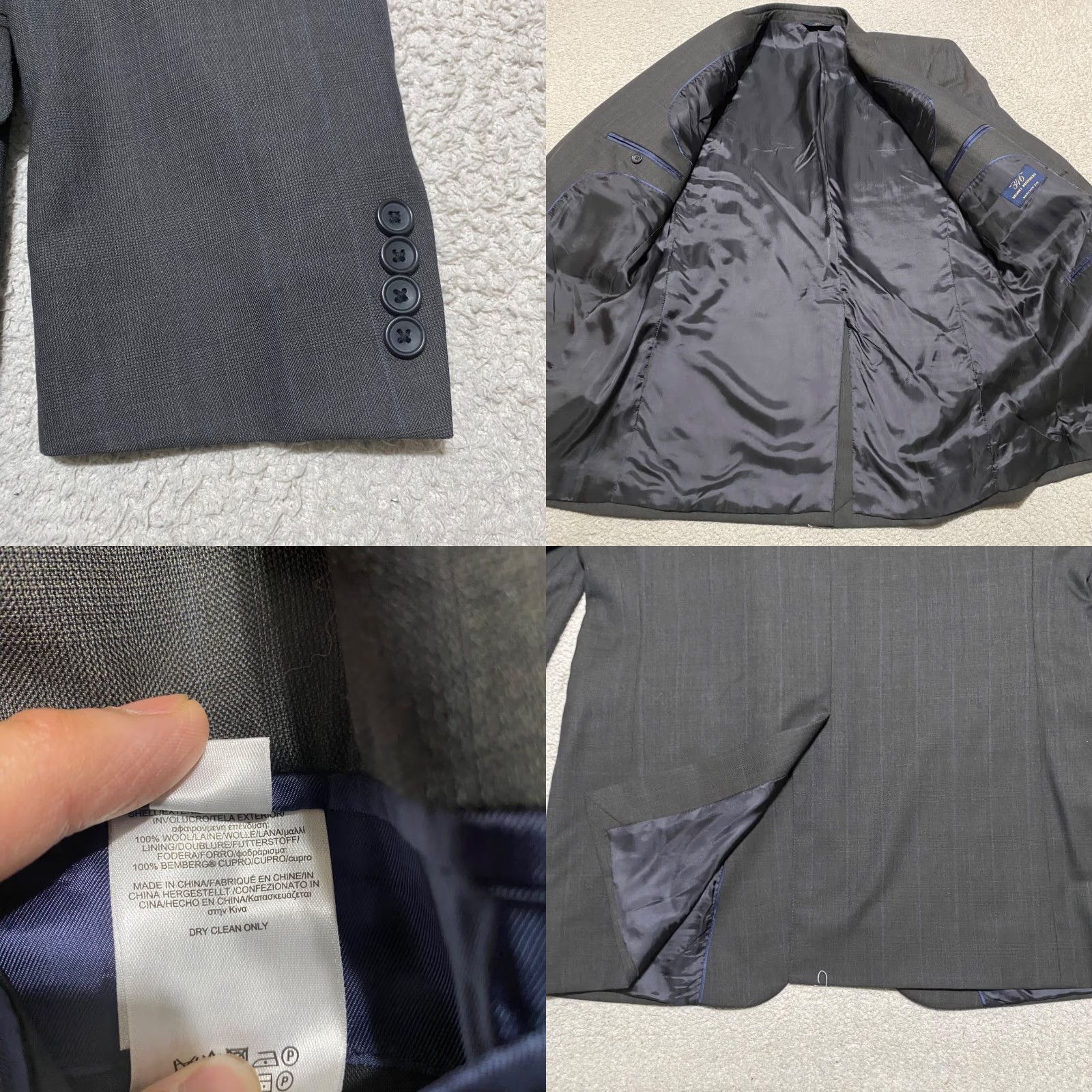 Brooks Brothers Brooks Brothers Blazer Mens 42L Wool Solid Gray Two-Button Notch Long 2 Piece Casual Formal Size 42R - 8 Thumbnail