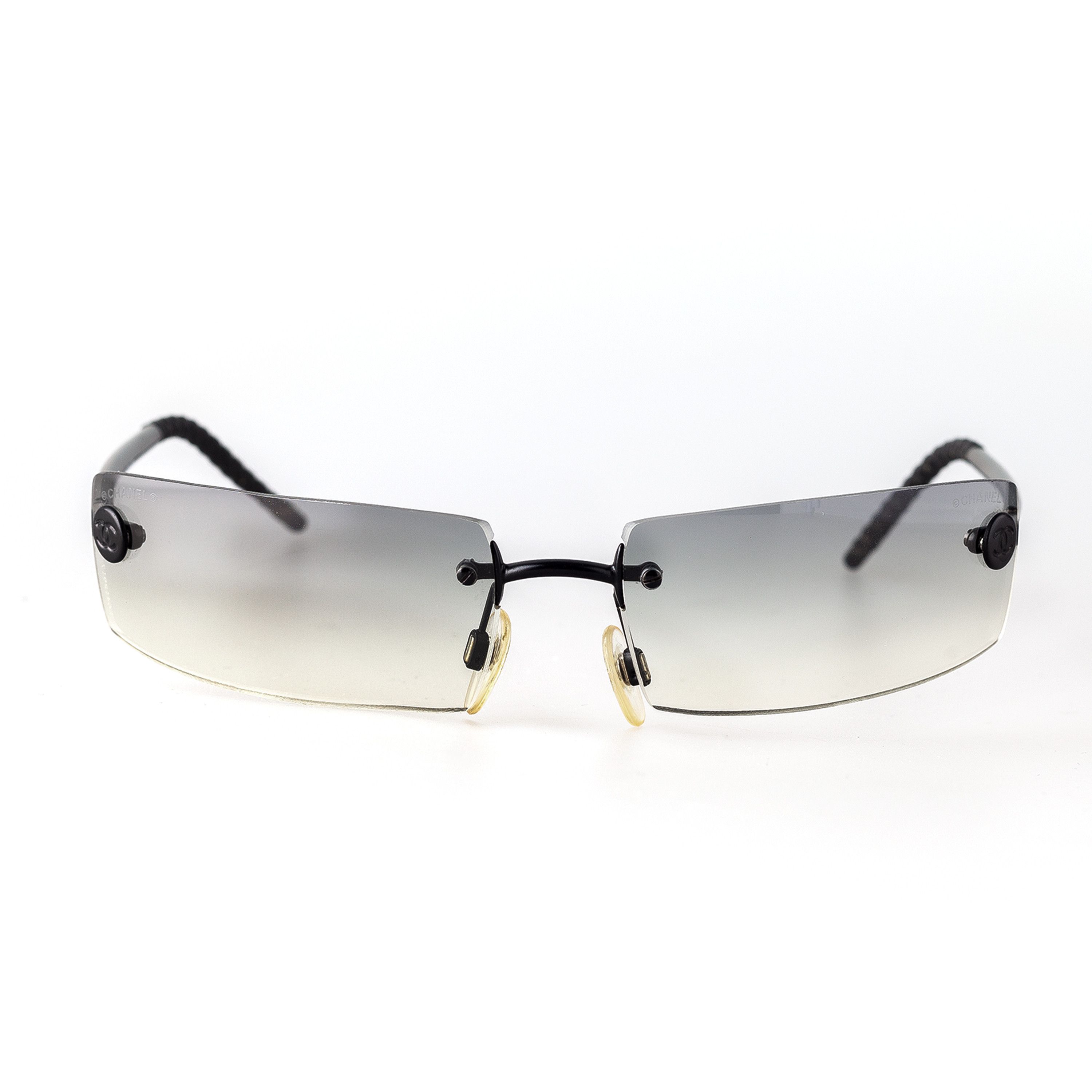 Chanel Chanel 4047 C 170/8G Vintage Rectangle Rimless Sunglasses Size ONE SIZE - 2 Thumbnail