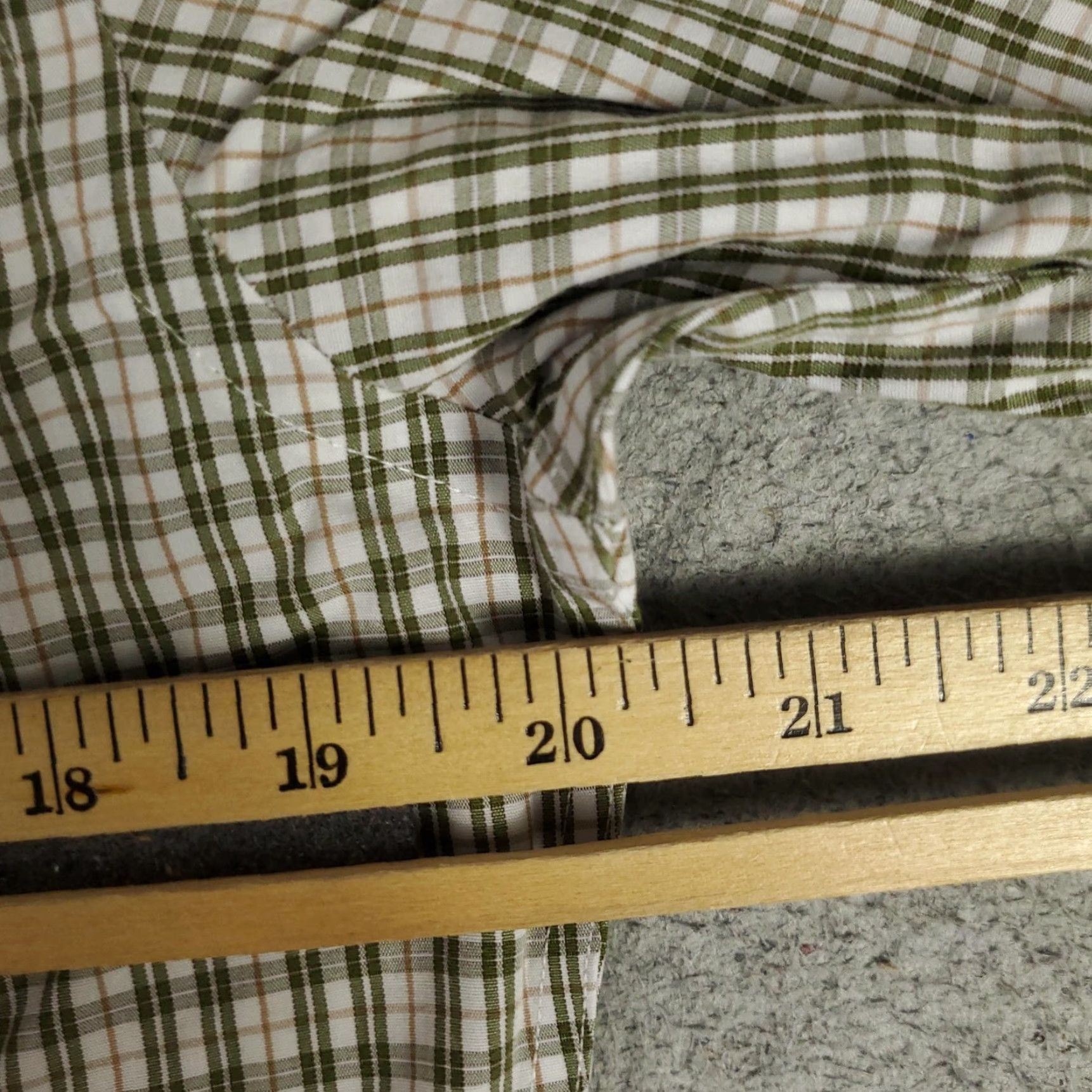 Brooks Brothers VINTAGE Brooks Brothers Shirt Men Small Plaid Cotton Slim Fit Button-Down Non-Iron Dress Shirt Size 36R - 5 Thumbnail
