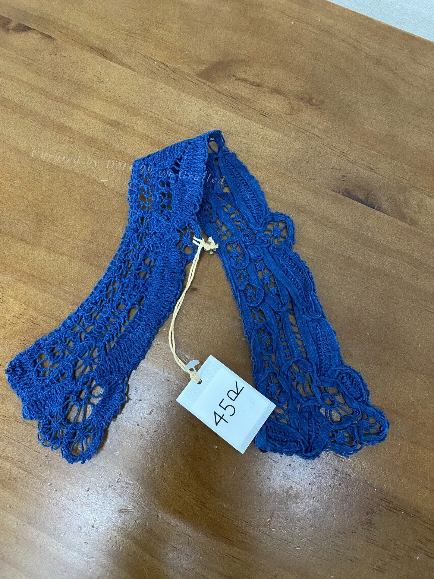 45rpm 45R Indigo Lace Crochet Scarf Size ONE SIZE - 1 Thumbnail