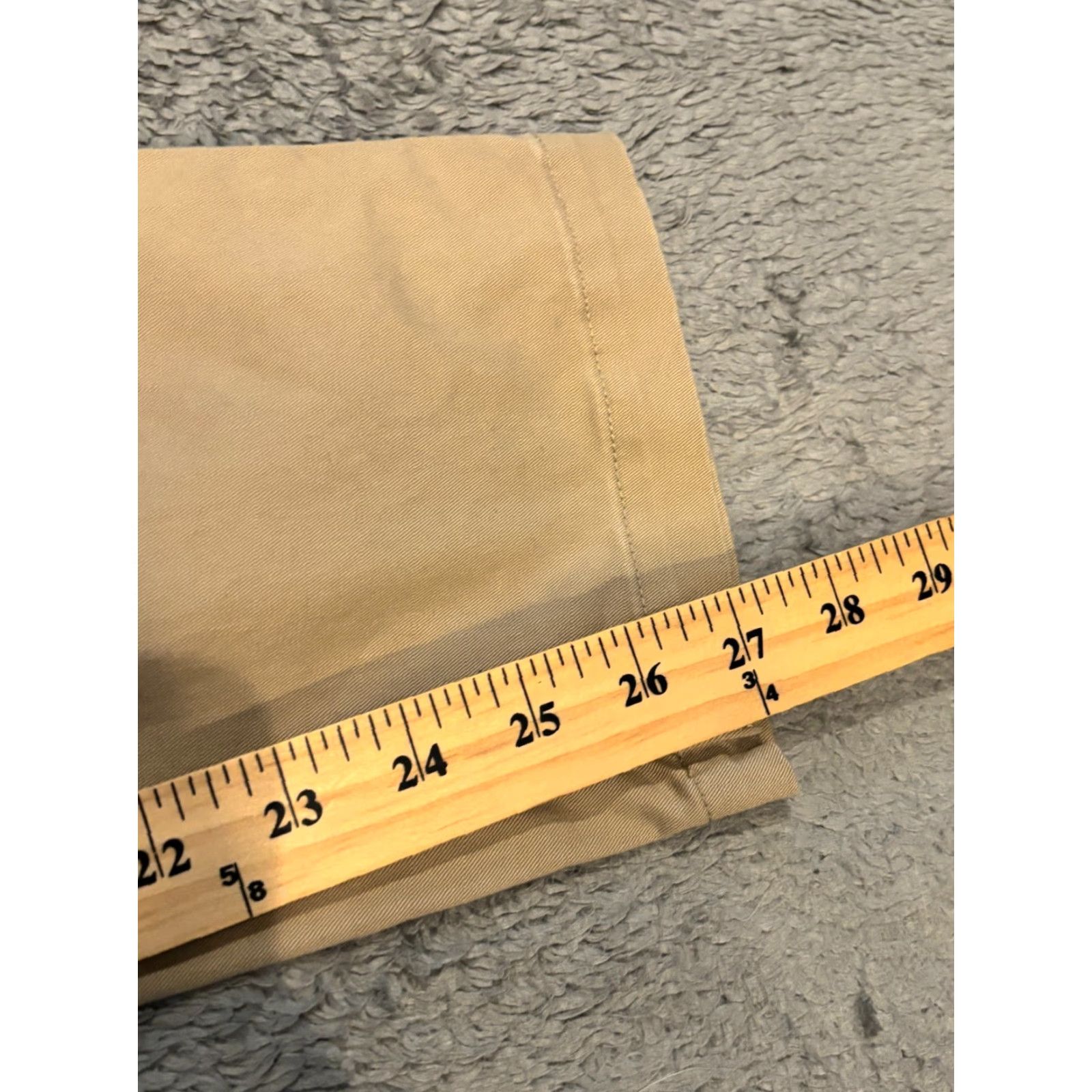 Eddie Bauer VINTAGE? No. Eddie Bauer Chino Pants Womens 8 Beige Straight Leg Stretch Casual Flat Front Size 30" / US 8 / IT 44 - 5 Thumbnail