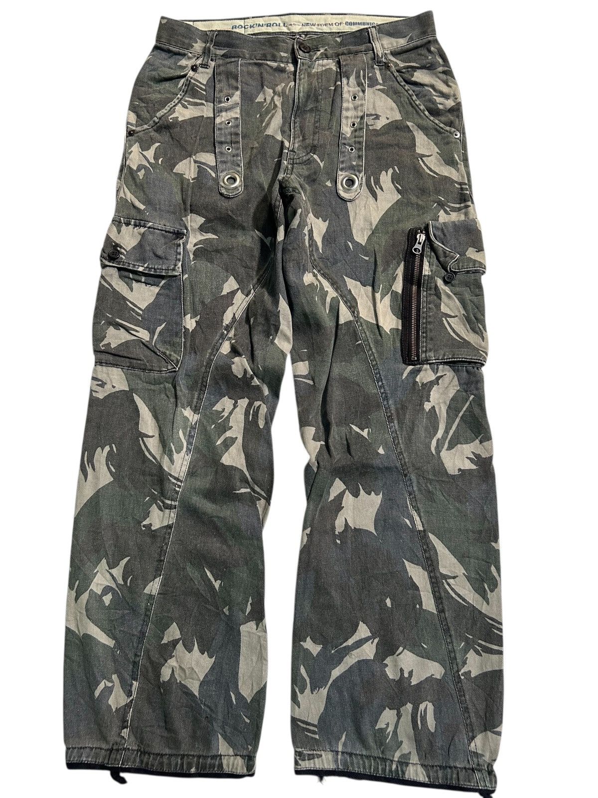 Kapital × PPFM × Vintage PPFM ROCK N' ROLL BAGGY PANTS CAMOO Size US 31 - 1 Thumbnail