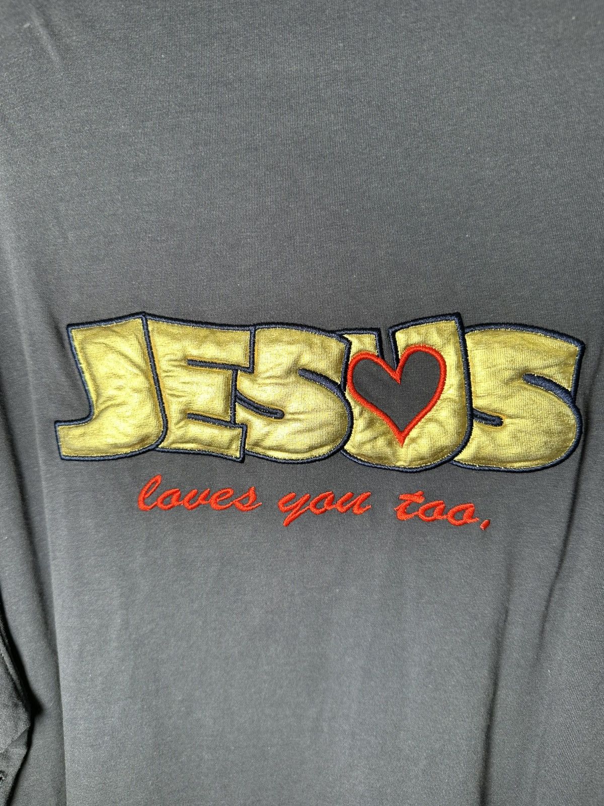 Vetements Vetements Jesus Loves You Tee XS Navy Size US XS / EU 42 / 0 - 7 Thumbnail