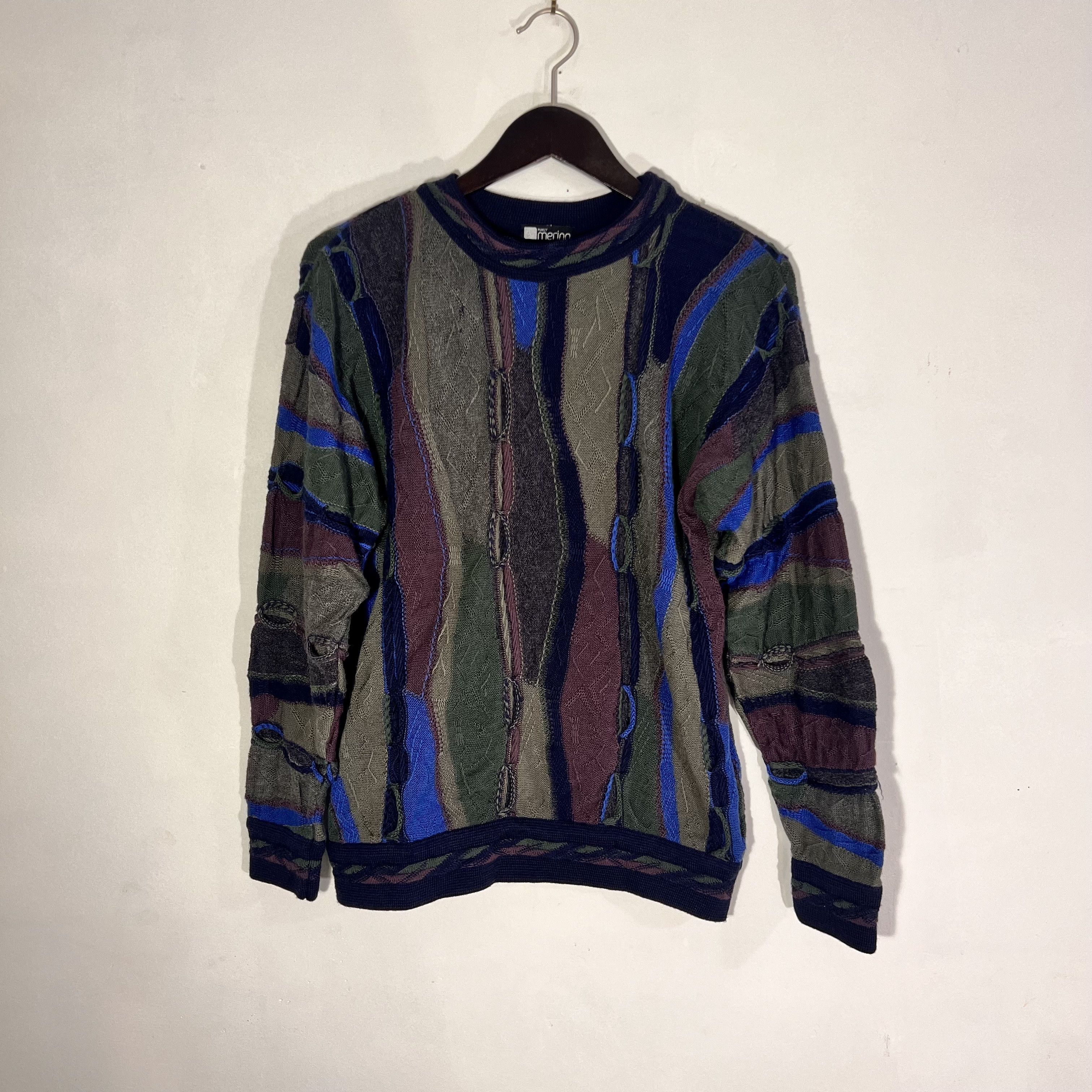 image of Purely Merino Australia Coogi Style Wool Sweatshirt, Men's (Size Medium)