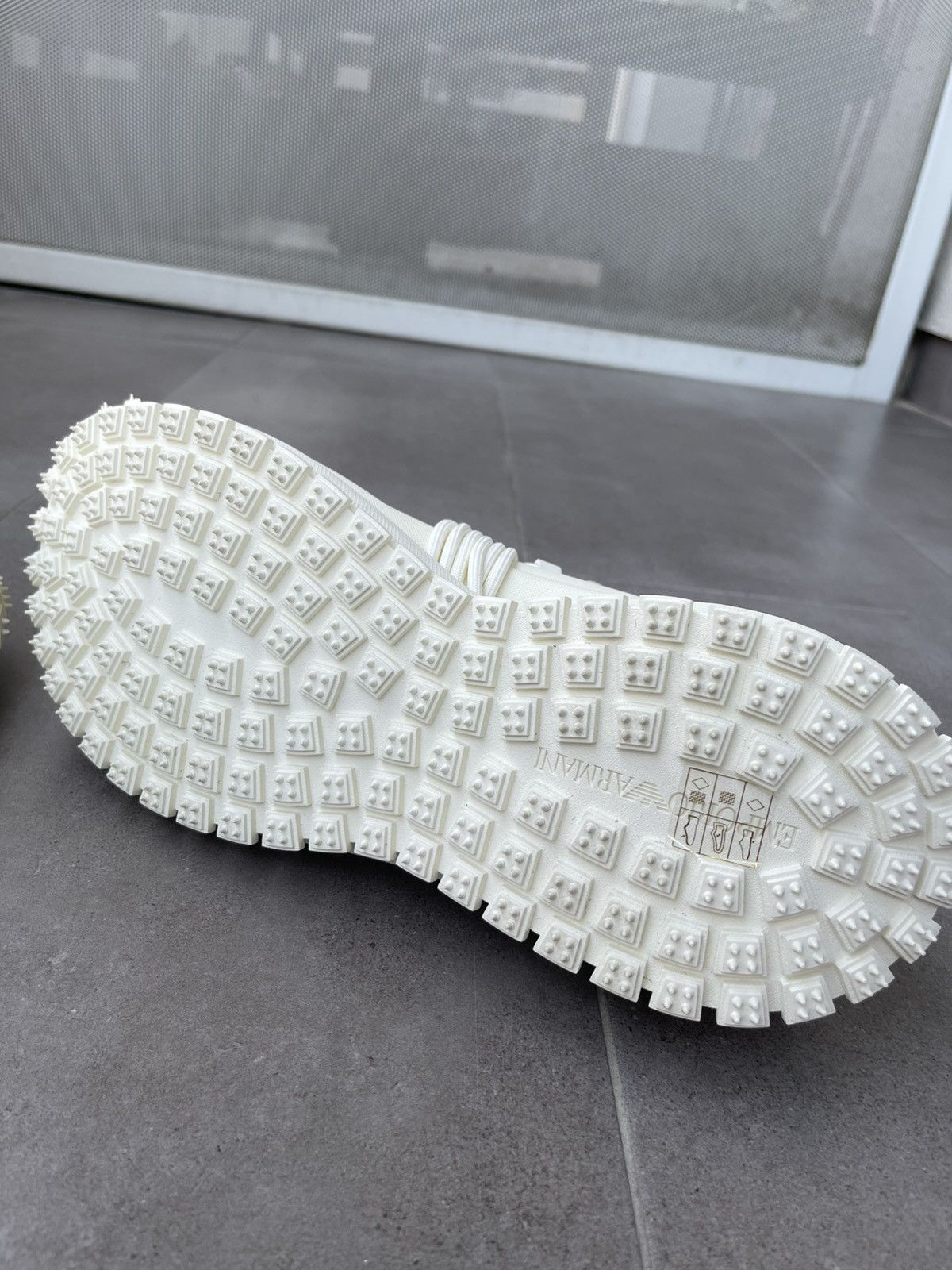 Emporio Armani !DS! SS24 Emporio Armani Milk Nylon Sneakers Size US 13 / EU 46 - 17 Thumbnail