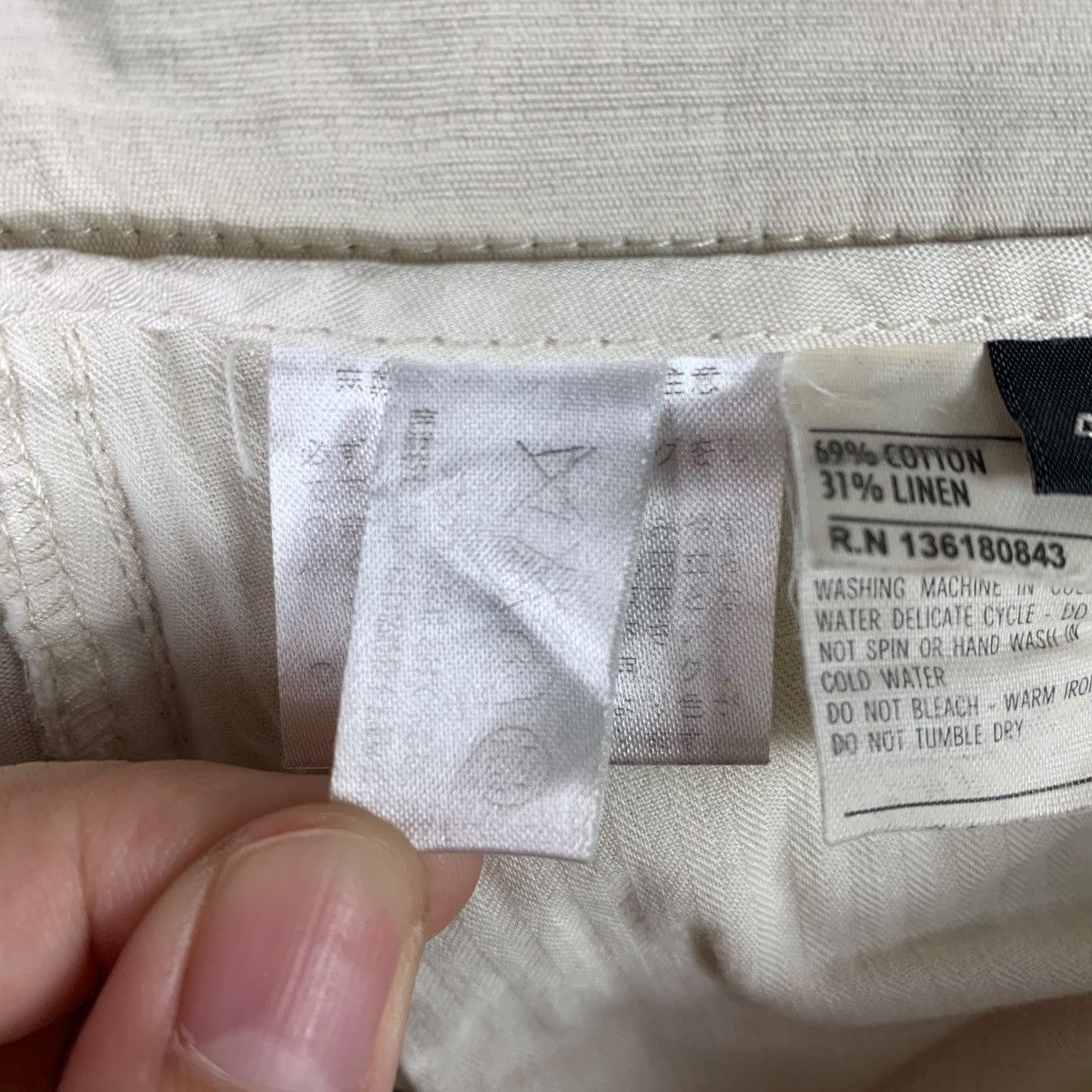 Vintage SALVATORE FERRAGAMO stripe linen pants