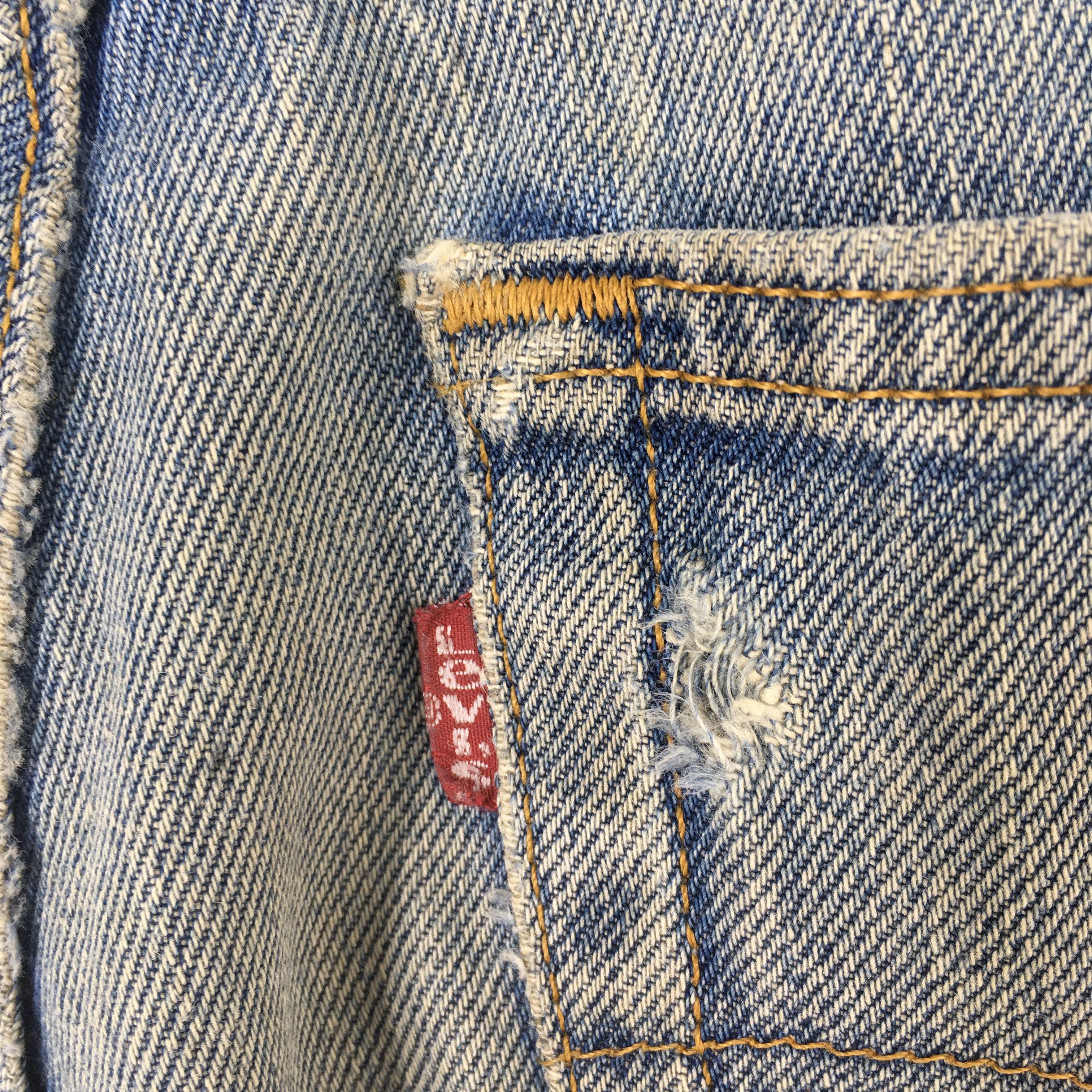 Levi's Size 30x32 Vintage 90s Levi's 501 Straight Cut Jeans S27 Size US 30 / EU 46 - 11 Thumbnail
