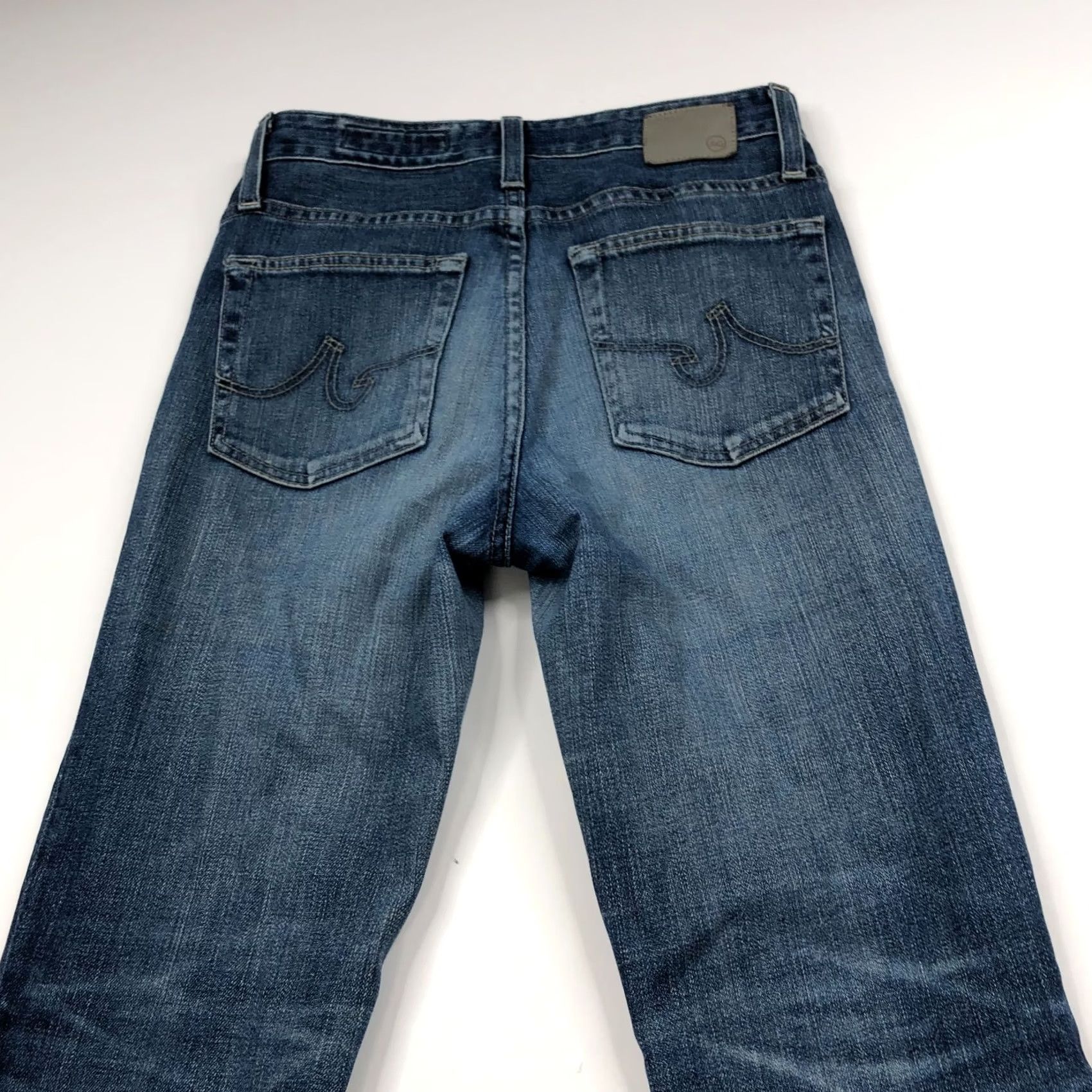 Vintage AG Adriano Goldschmied The Quinne High Rise Cropped Kick Flare Jeans 26 (Fits 27W 26L) Women Regular Blue 5-Pocket Denim Slim Stretch Vintage No Size ONE SIZE - 2 Thumbnail