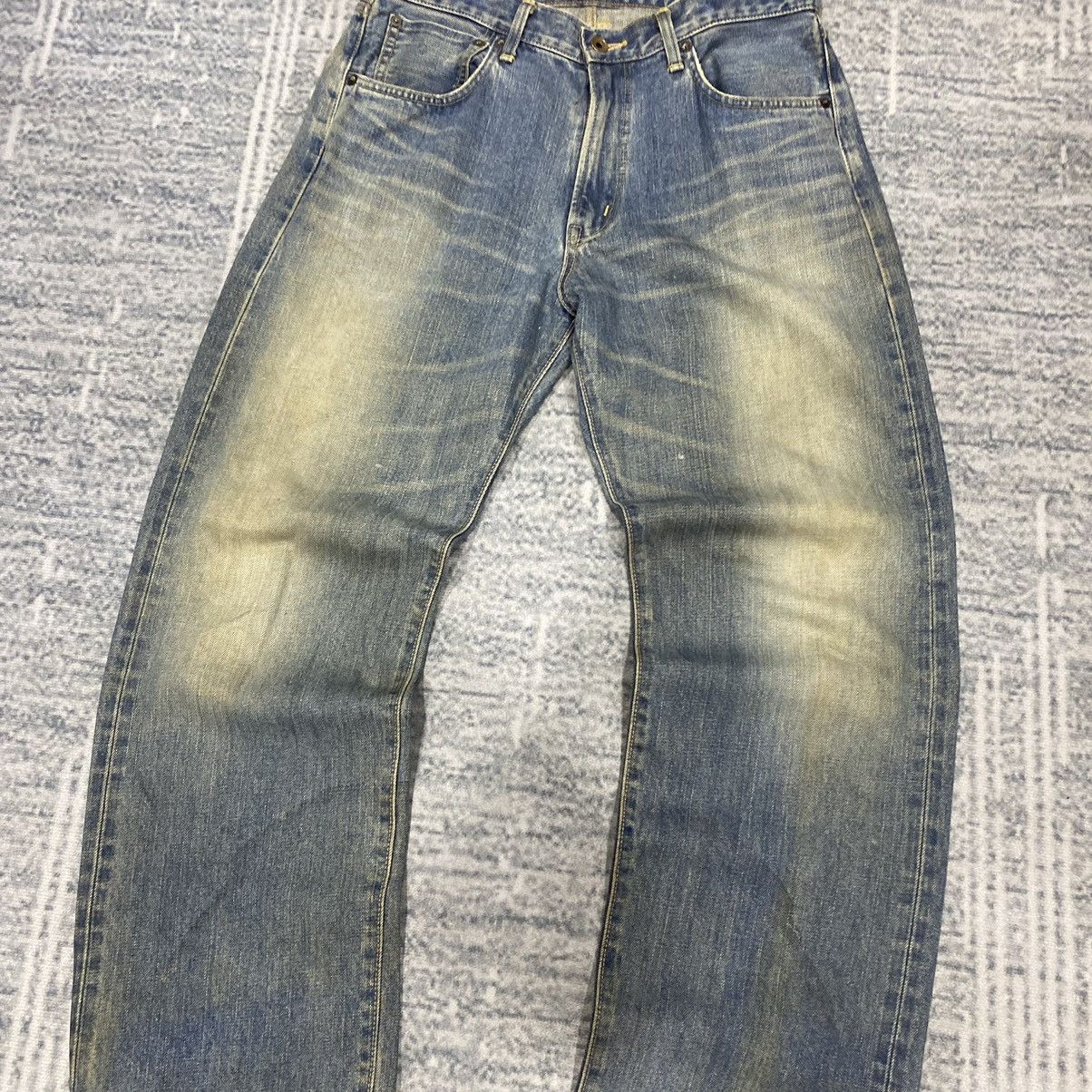 Edwin × Vintage Selvedge☠️ Edwin 505x Mudwash Jeans Dirty 90s 80s Distressed Size US 32 / EU 48 - 5 Thumbnail