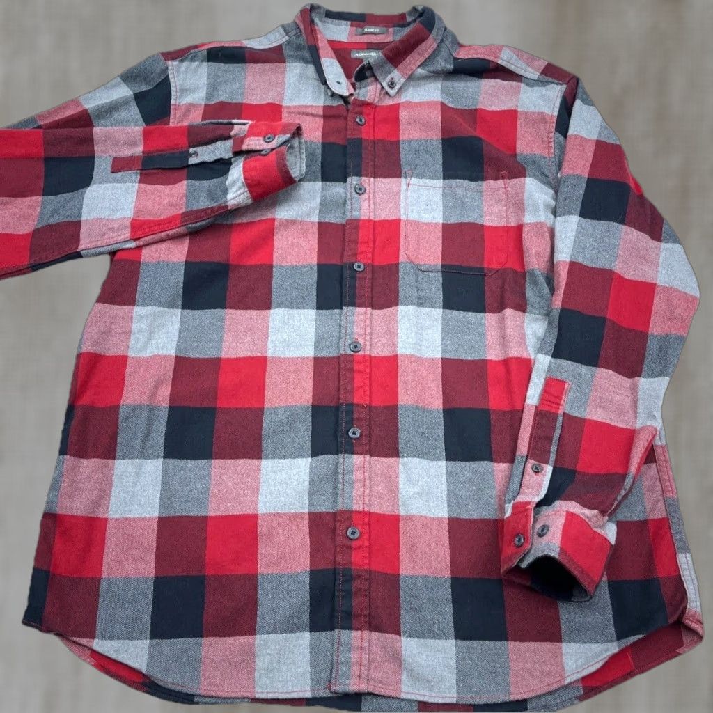 Eddie Bauer Eddie Bauer Button-Up Shirt Men XL Red Black Buffalo Plaid Classic Fit Button-Down Collar Shirt Size US XL / EU 56 / 4 - 1 Thumbnail