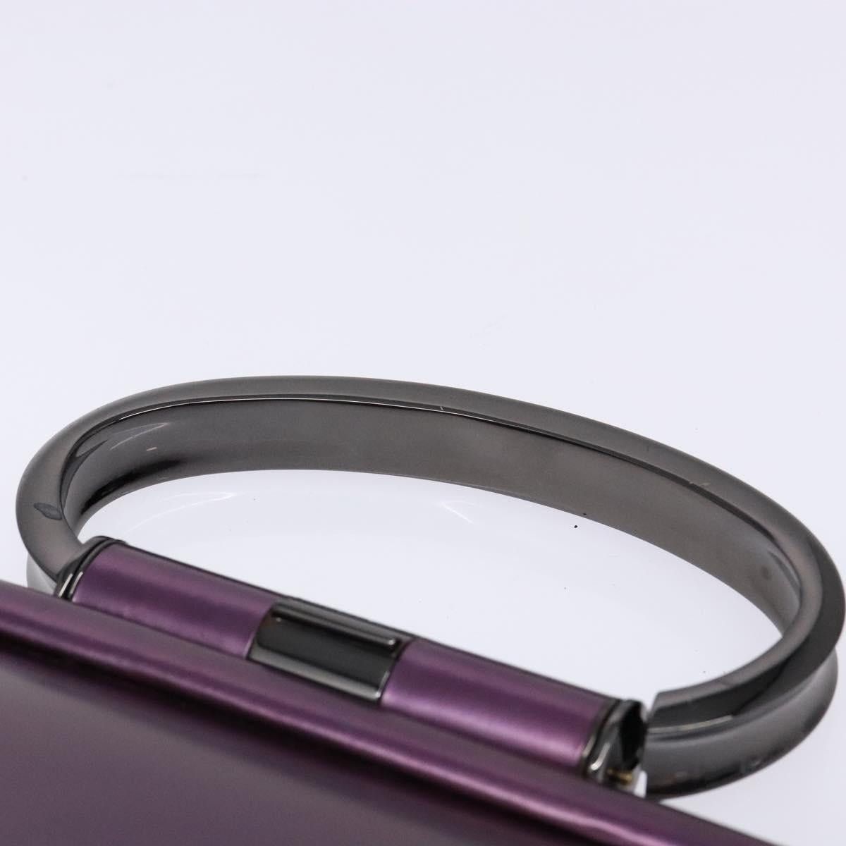 Dior DIOR Hand Bag Patent Leather Purple Size ONE SIZE - 8 Thumbnail