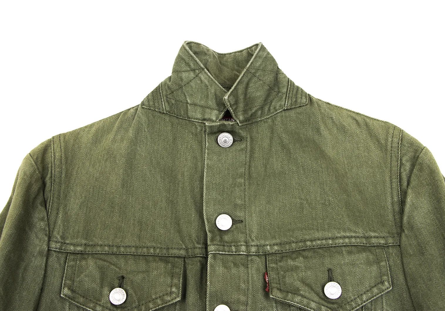 Junya Watanabe Button Design Denim Tailored Jacket in Khaki Size US M / EU 48-50 / 2 - 5 Thumbnail