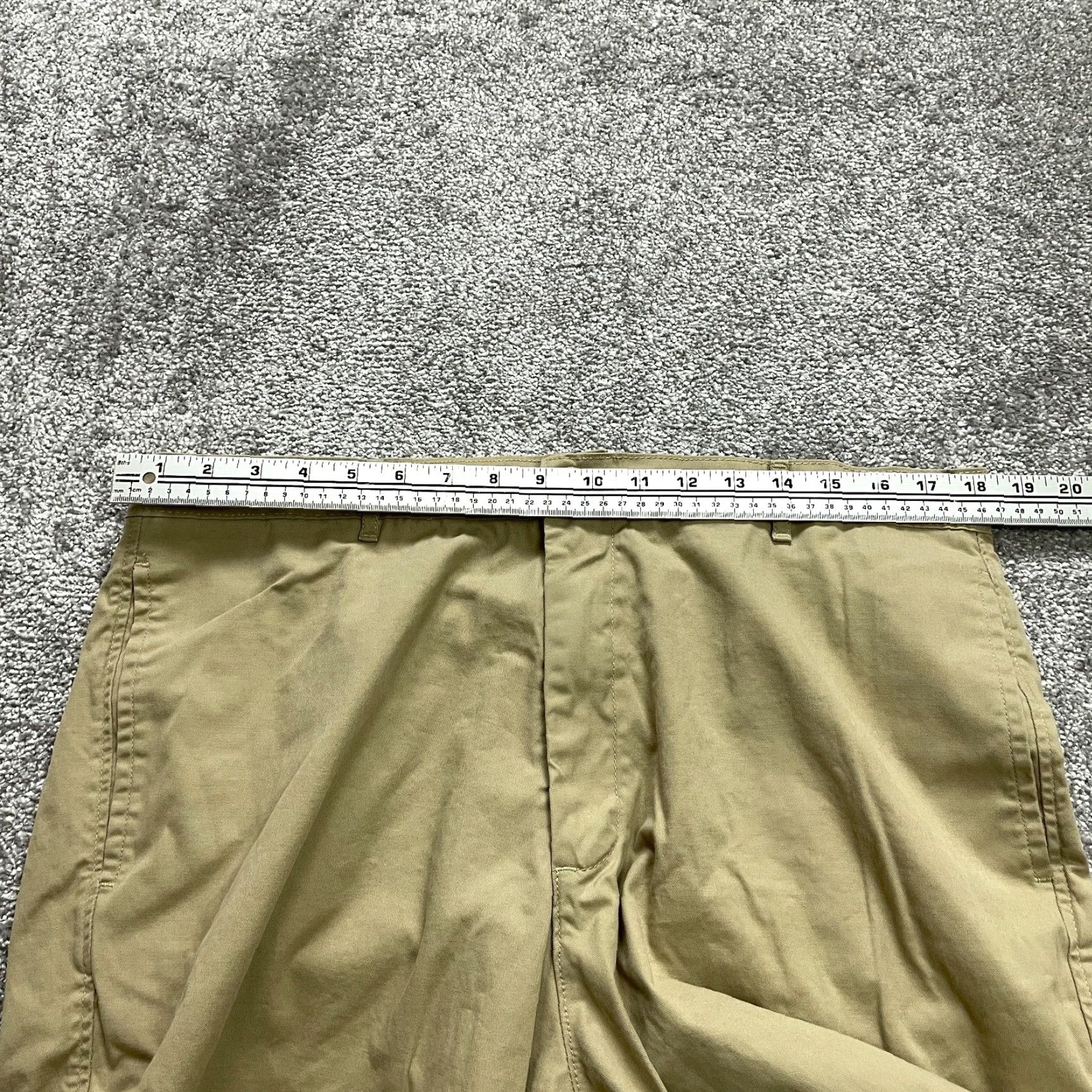 Vintage Saddlebred Chino Shorts Womens 38 W Brown Cotton Casual Bermuda 8" Inseam Womens Size 25" / US 0 / IT 36 - 5 Thumbnail