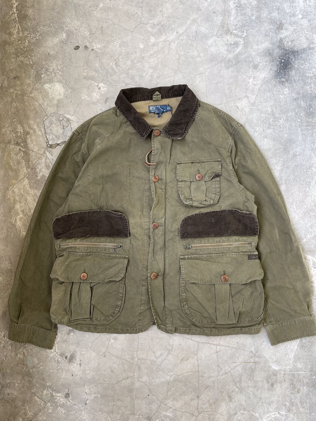 Polo Ralph Lauren × RRL Ralph Lauren × Ralph Lauren Vintage Polo Ralph Lauren Hunting Jacket Size US XL / EU 56 / 4 - 17 Thumbnail
