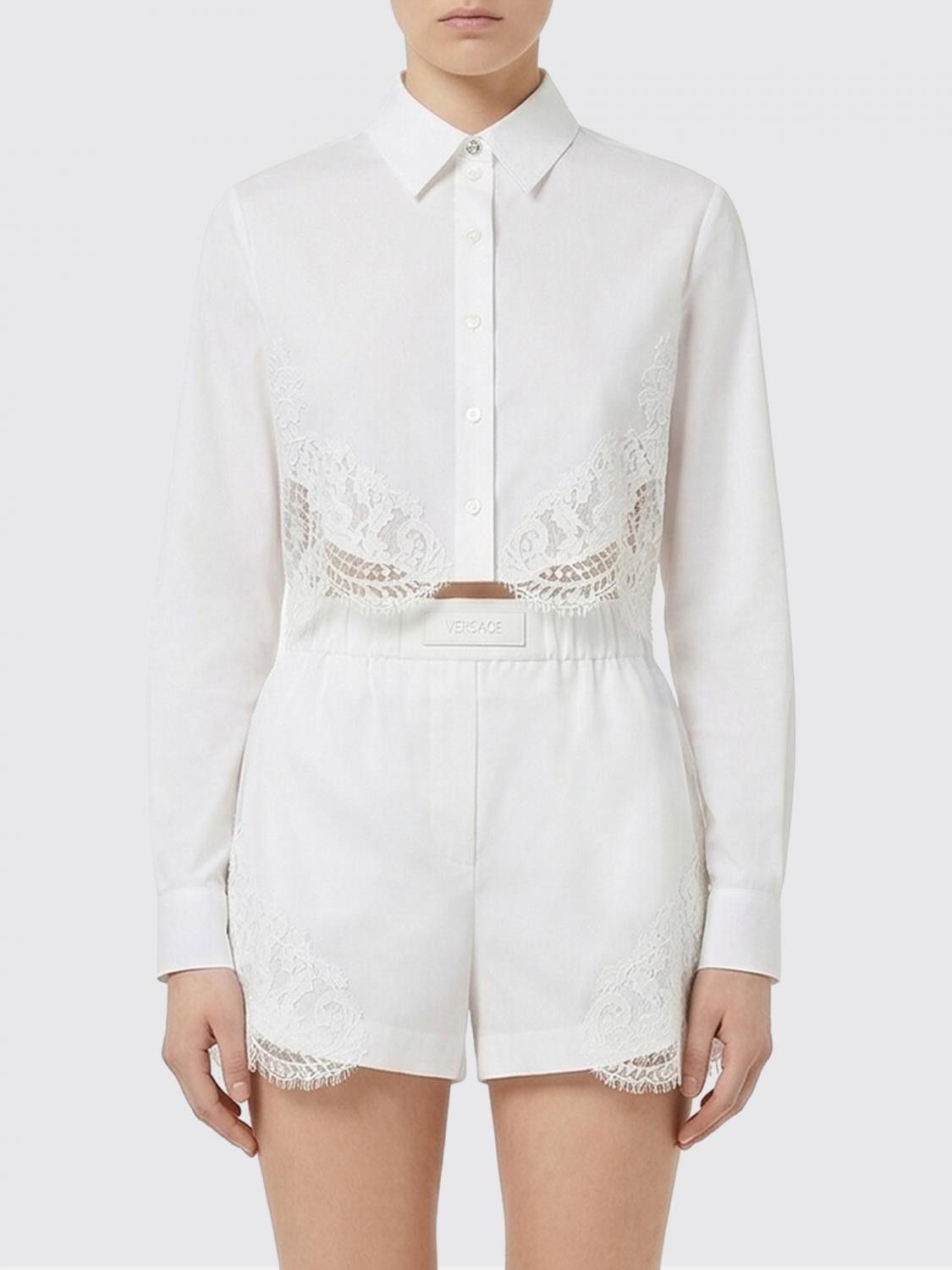 Versace Versace Shirt Woman White Size XS / US 0-2 / IT 36-38 - 1 Thumbnail