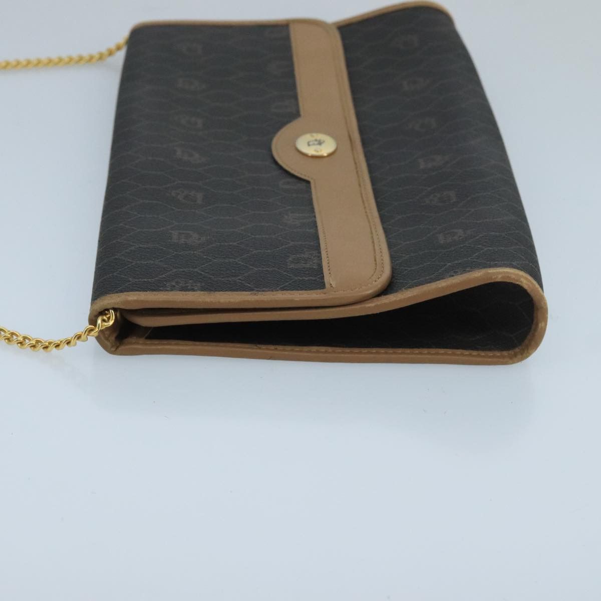 Dior DIOR Honeycomb Canvas Shoulder Bag Pvc Gold Black Size ONE SIZE - 4 Thumbnail