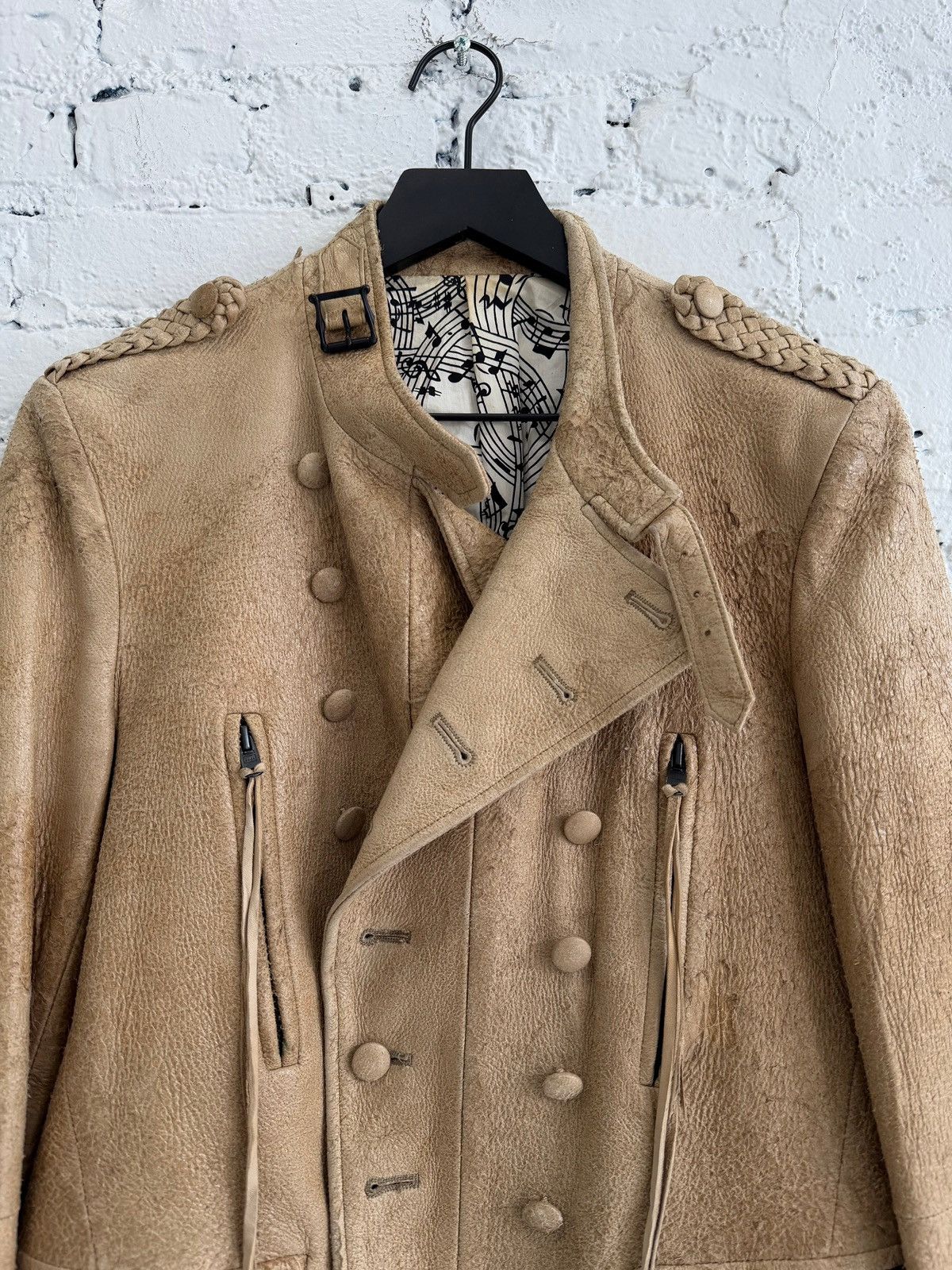 Number (N)ine S/S 2007 NUMBER NINE NAPOLEON BLISTERED LEATHER JACKET Size US M / EU 48-50 / 2 - 3 Thumbnail