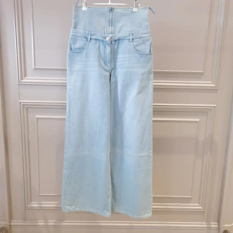 Chanel Chanel Summer Light Blue Denim Pants 0089 Size 28" / US 6 / IT 42 - 1 Thumbnail