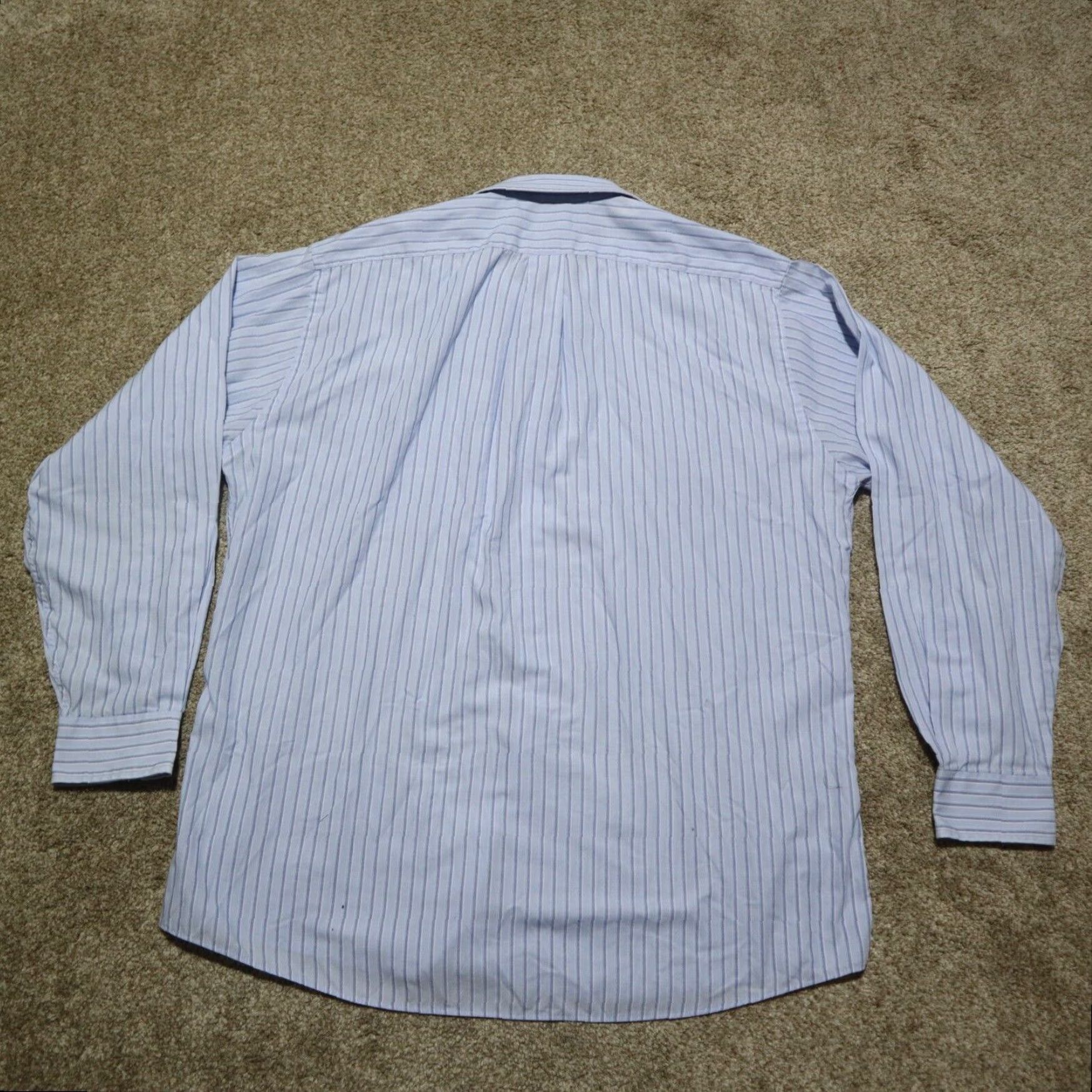 Dockers Dockers Button Up Short Sleeve Shirt Blue Striped Plaid Casual Mens Large Size US L / EU 52-54 / 3 - 8 Thumbnail