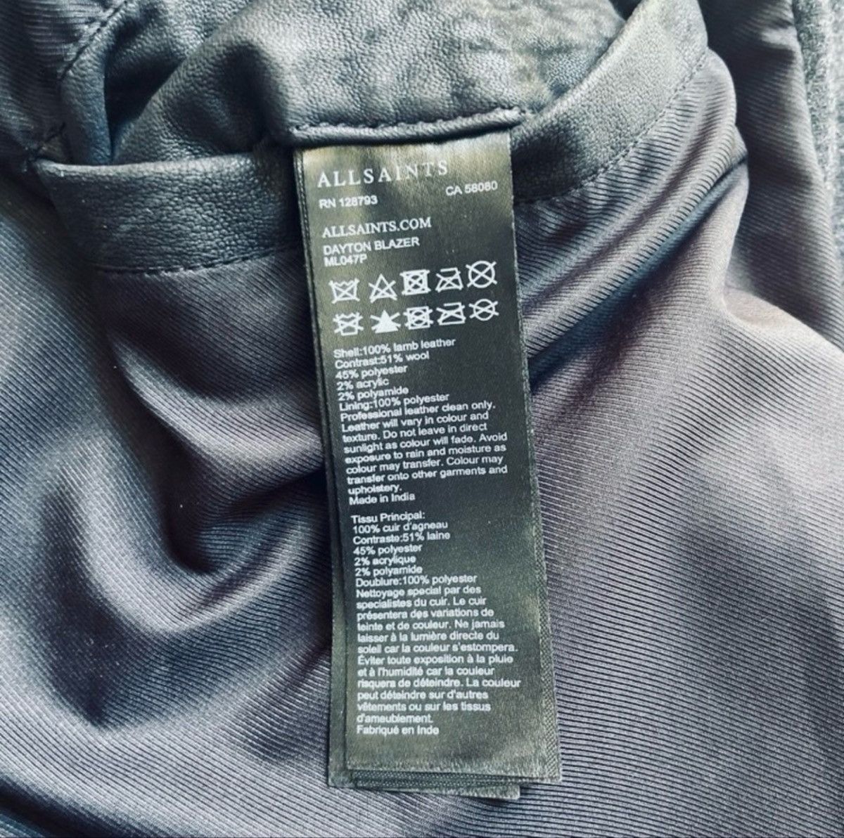 Allsaints AllSaints leather jacket Size US S / EU 44-46 / 1 - 8 Thumbnail